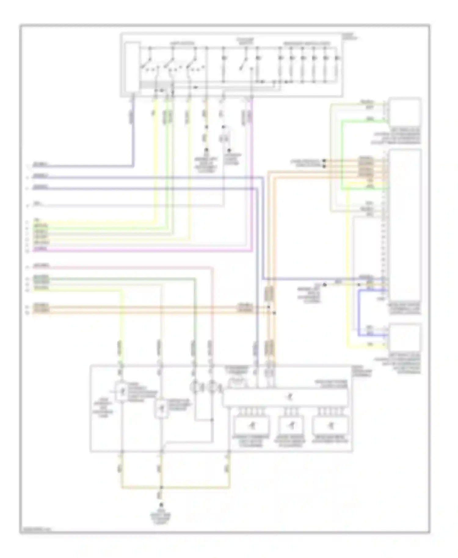 Touareg Volkswagen I facelift (2006-2010): Adaptive front lighting circuit (2 of 2)