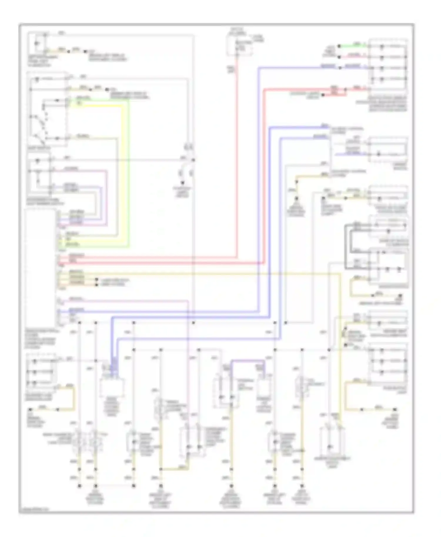Touareg Volkswagen I facelift (2006-2010): Instrument illumination circuit (1 of 2)