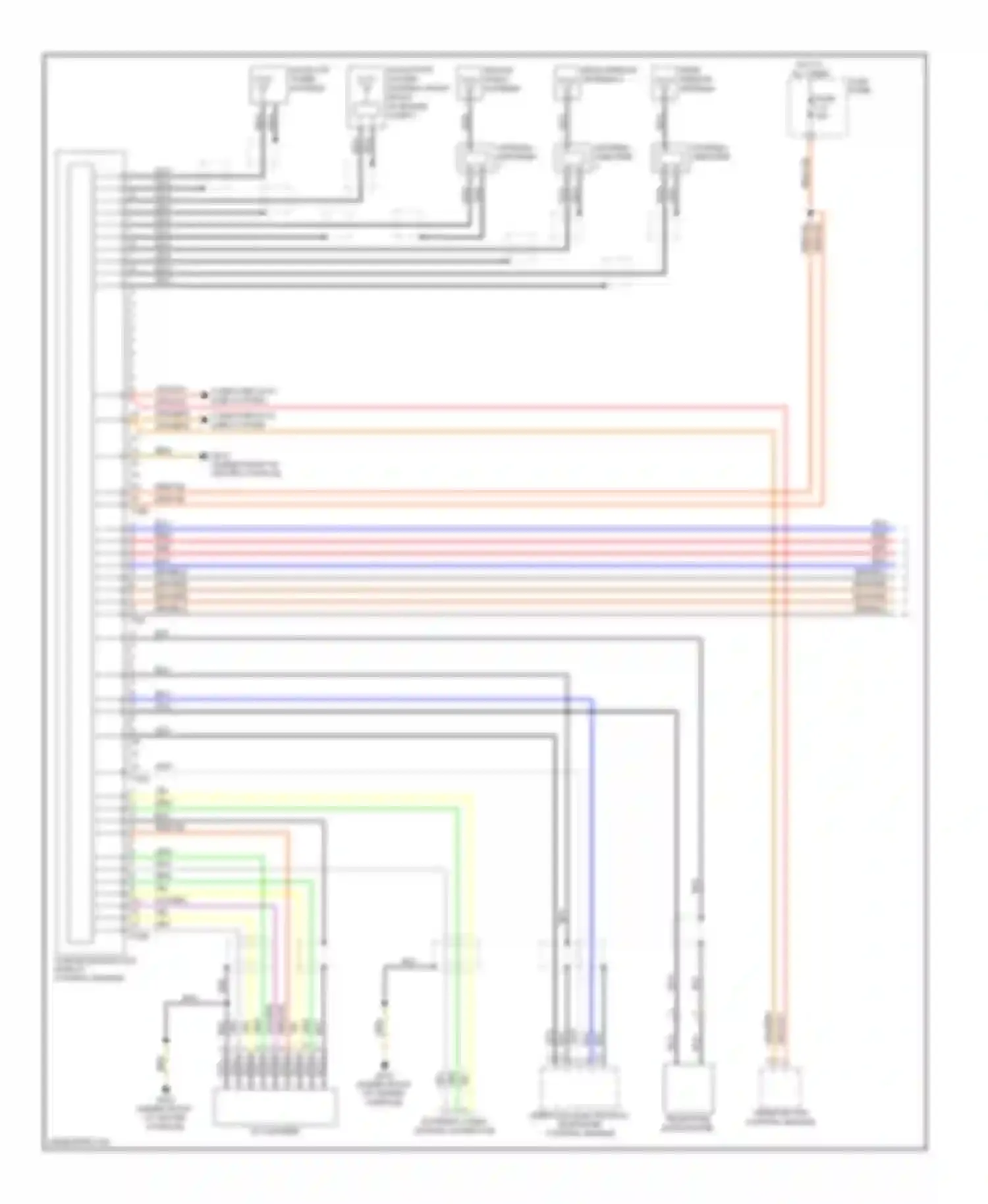 Touareg Volkswagen I facelift (2006-2010): Navigation circuit, rns with 10 channel (1 of 2)