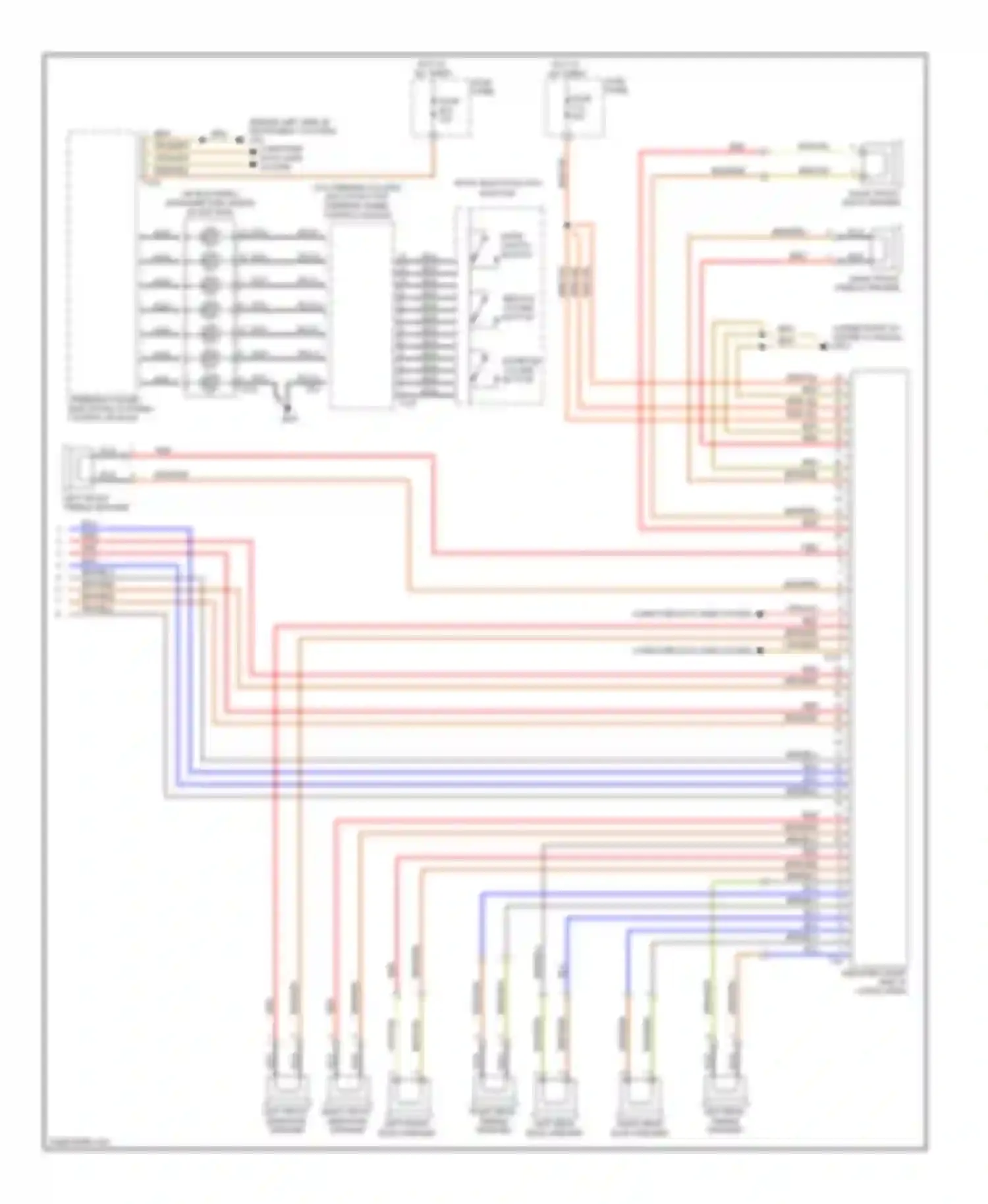 Touareg Volkswagen I facelift (2006-2010): Navigation circuit, rns with 10 channel (2 of 2)