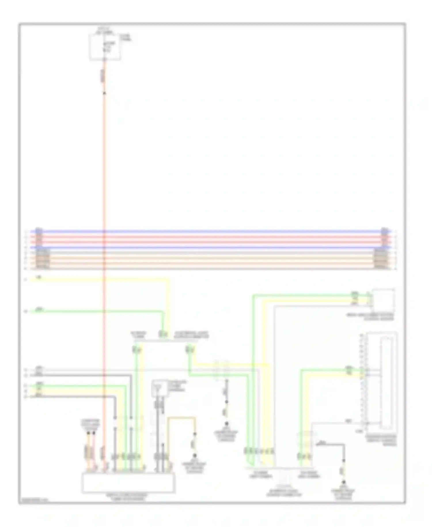 Touareg Volkswagen I facelift (2006-2010): Navigation circuit, rns2 with 10 passive speakers (2 of 3)