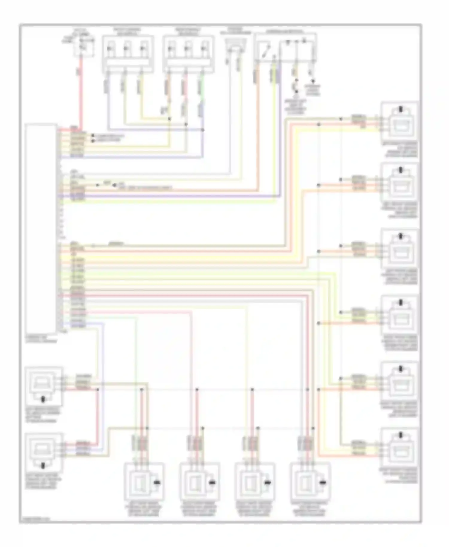 Touareg Volkswagen I facelift (2006-2010): Parking assistant circuit
