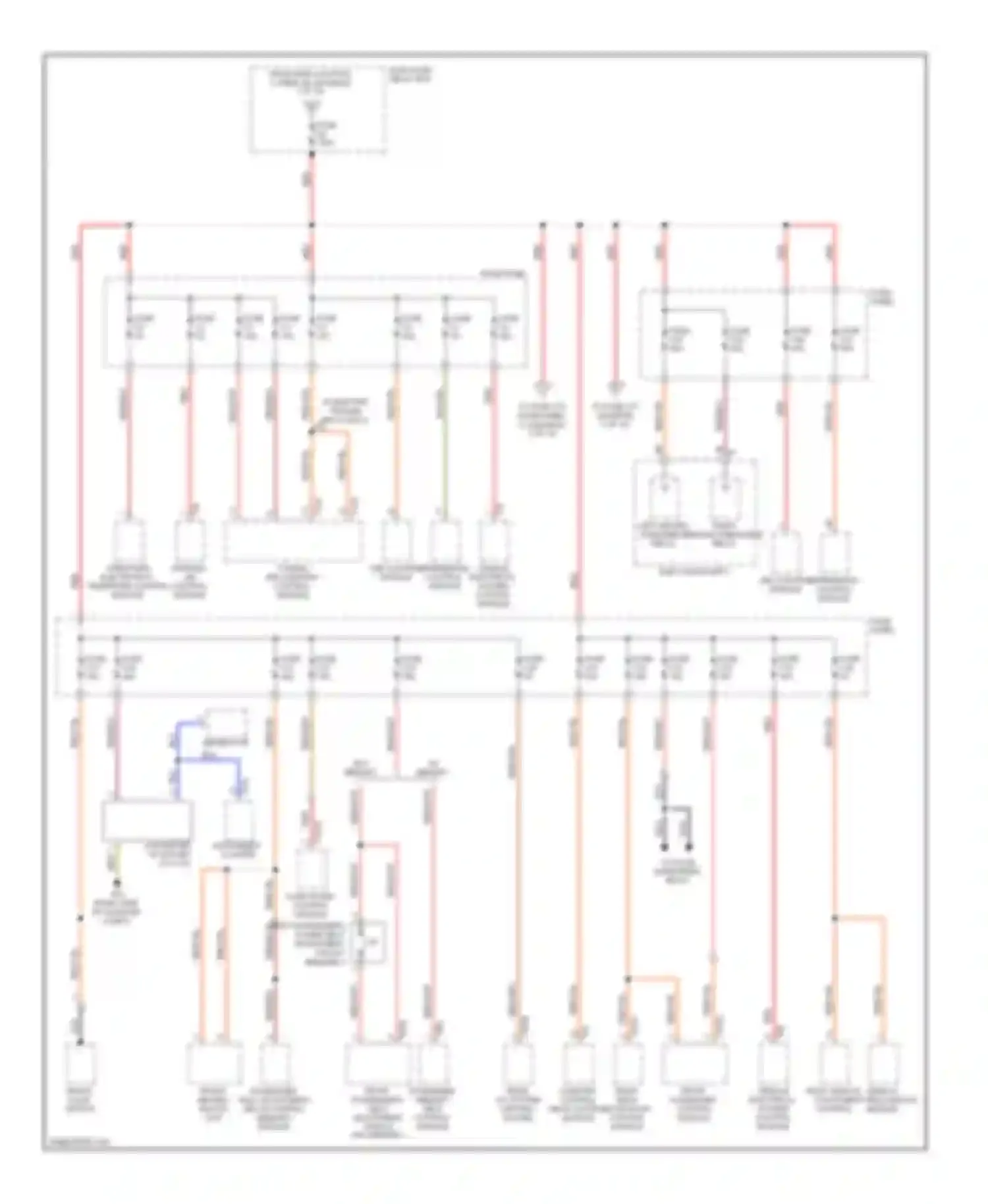 Touareg Volkswagen I facelift (2006-2010): Power distribution circuit (2 of 10)