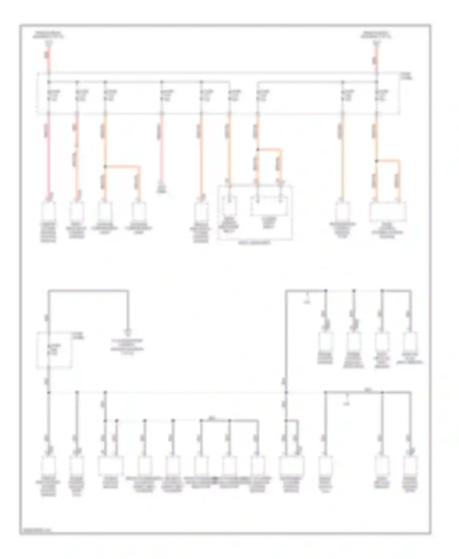 Touareg Volkswagen I facelift (2006-2010): Power distribution circuit (3 of 10)