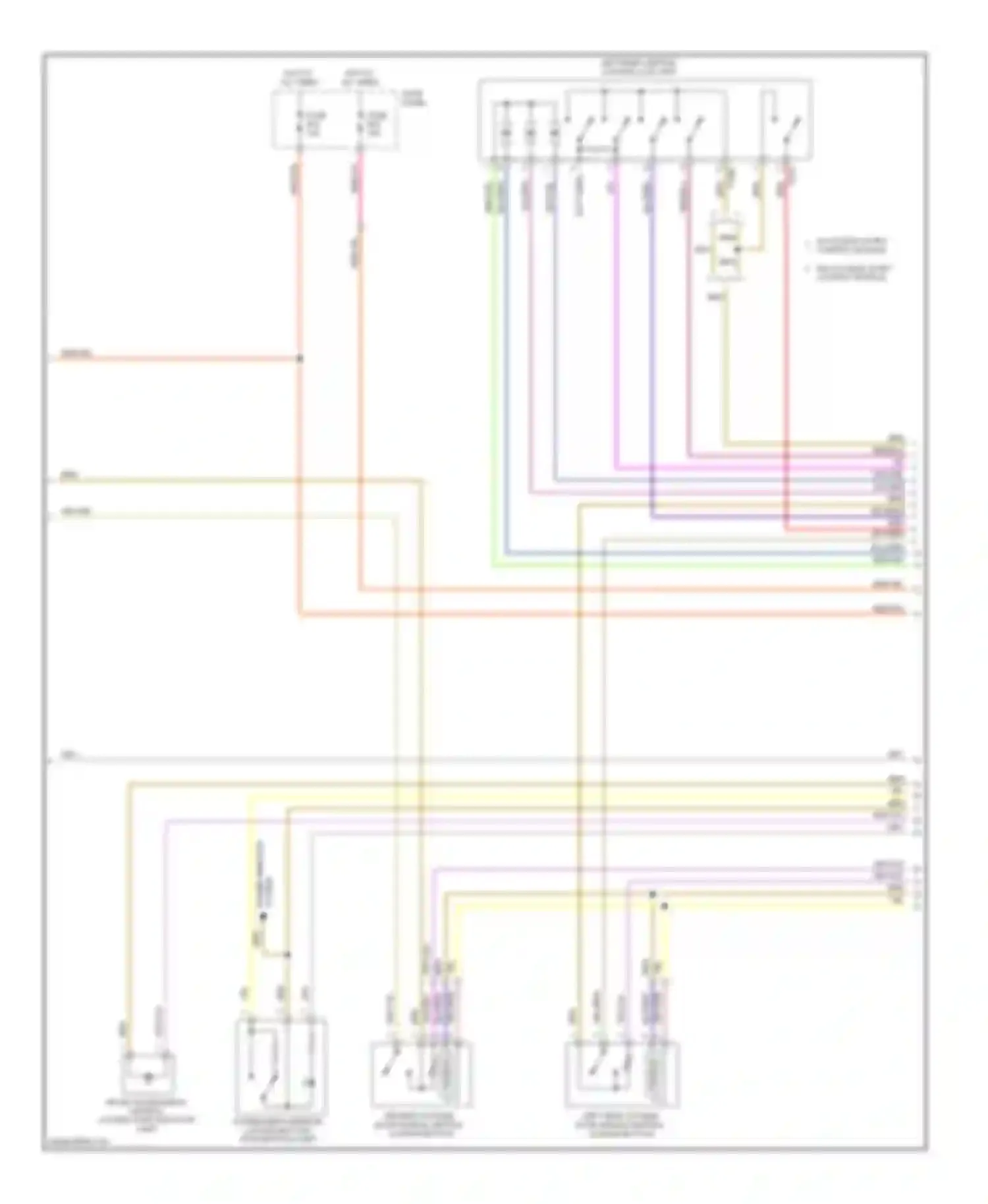 Touareg Volkswagen I facelift (2006-2010): Door lock circuit (3 of 4)