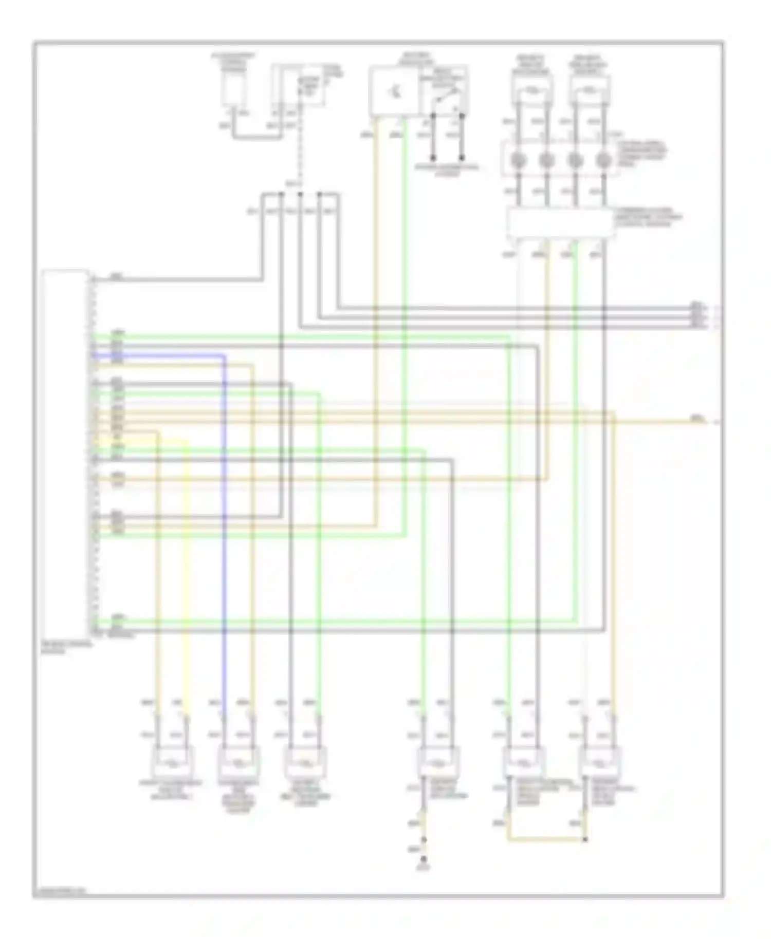 Touareg Volkswagen I facelift (2006-2010): Supplemental restraints circuit (1 of 3)