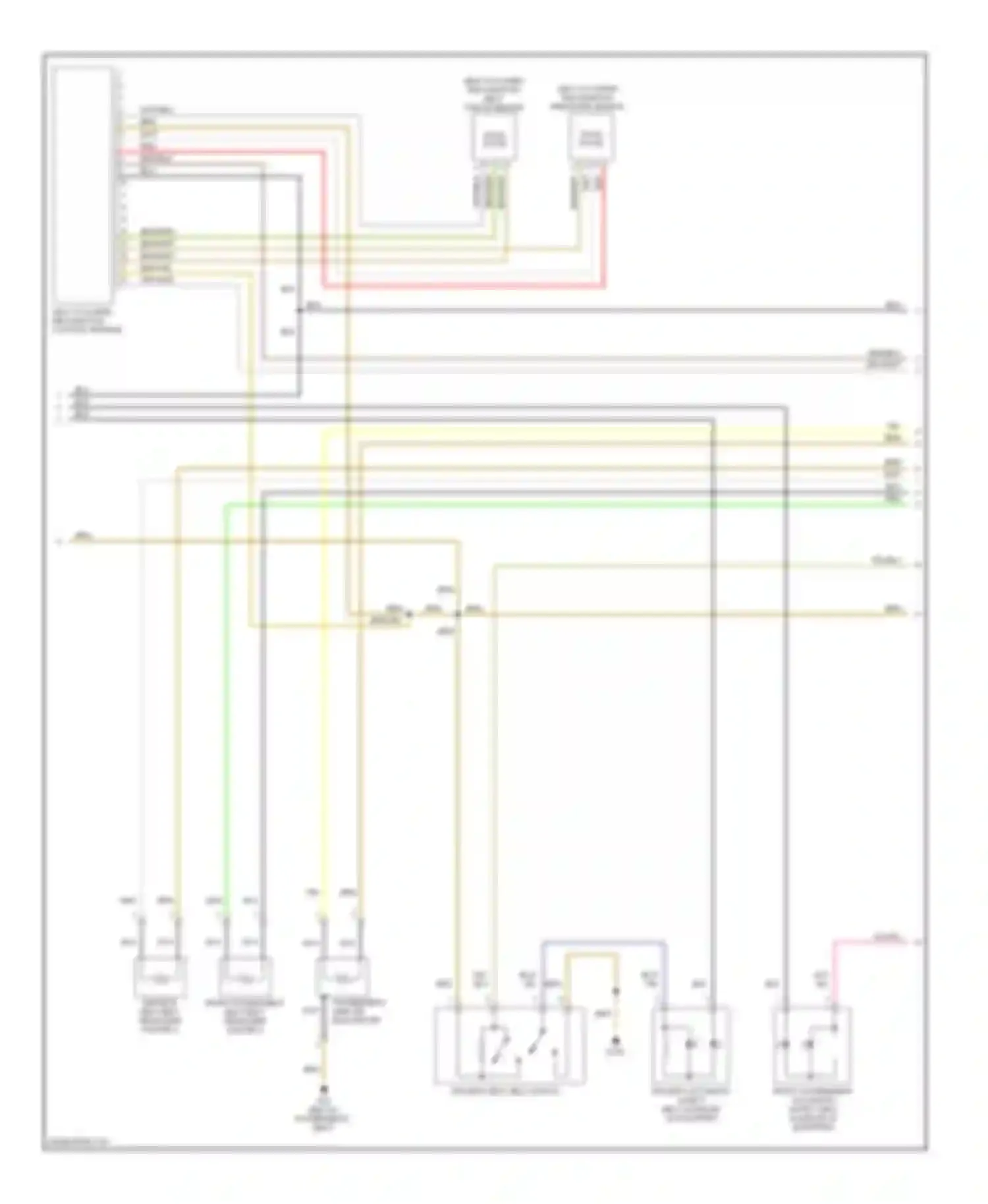 Touareg Volkswagen I facelift (2006-2010): Supplemental restraints circuit (2 of 3)