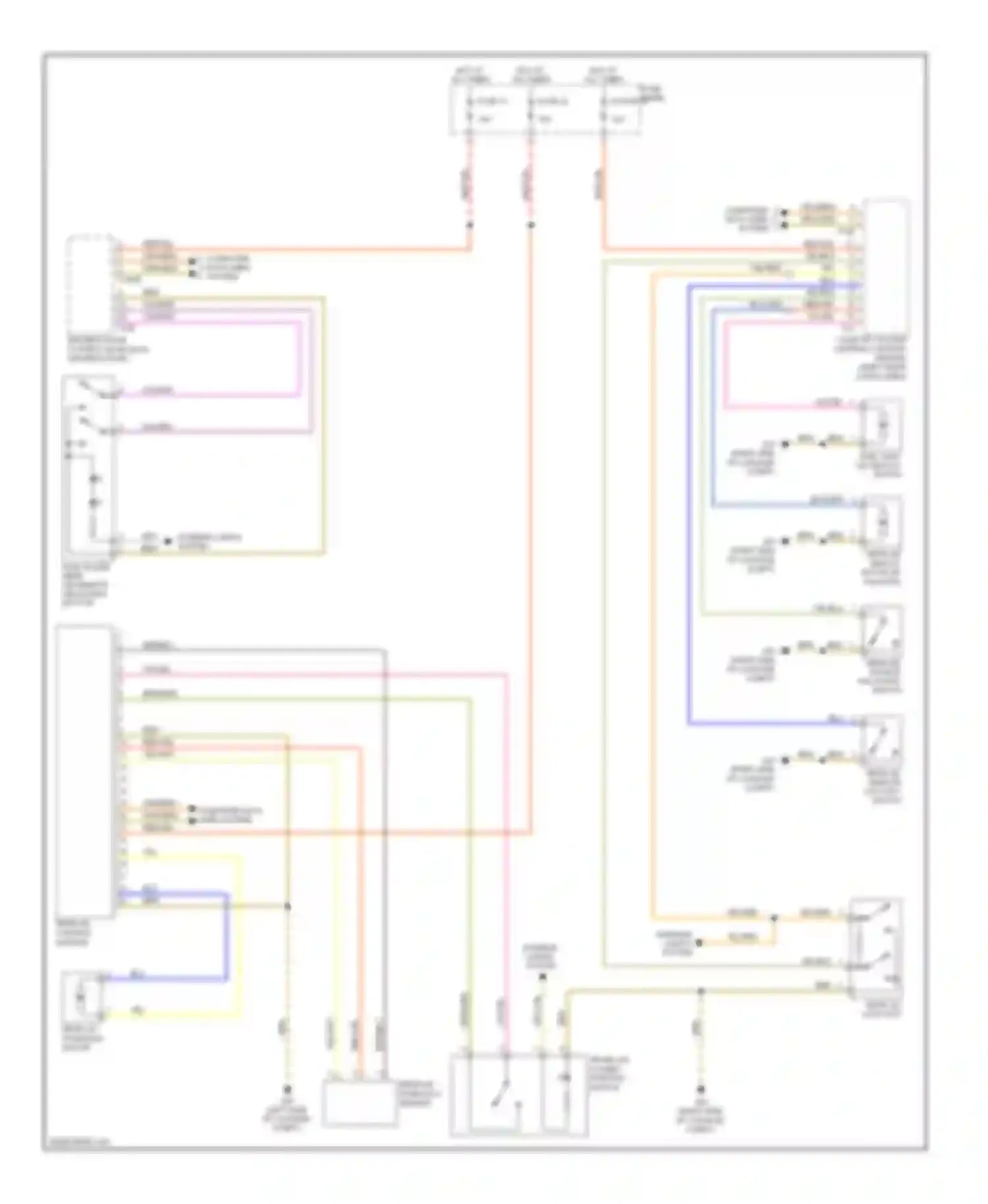 Touareg Volkswagen I facelift (2006-2010): Trunk & fuel door release circuit