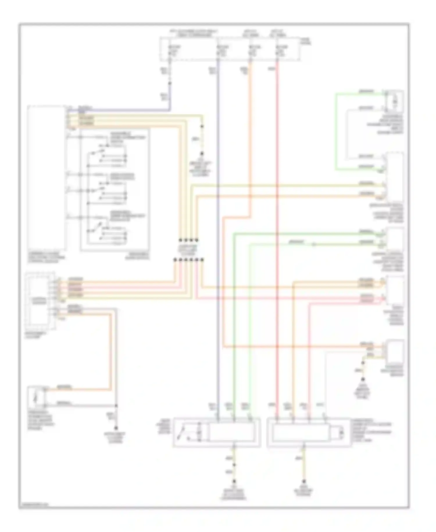 Touareg Volkswagen I facelift (2006-2010): Wiper/washer circuit