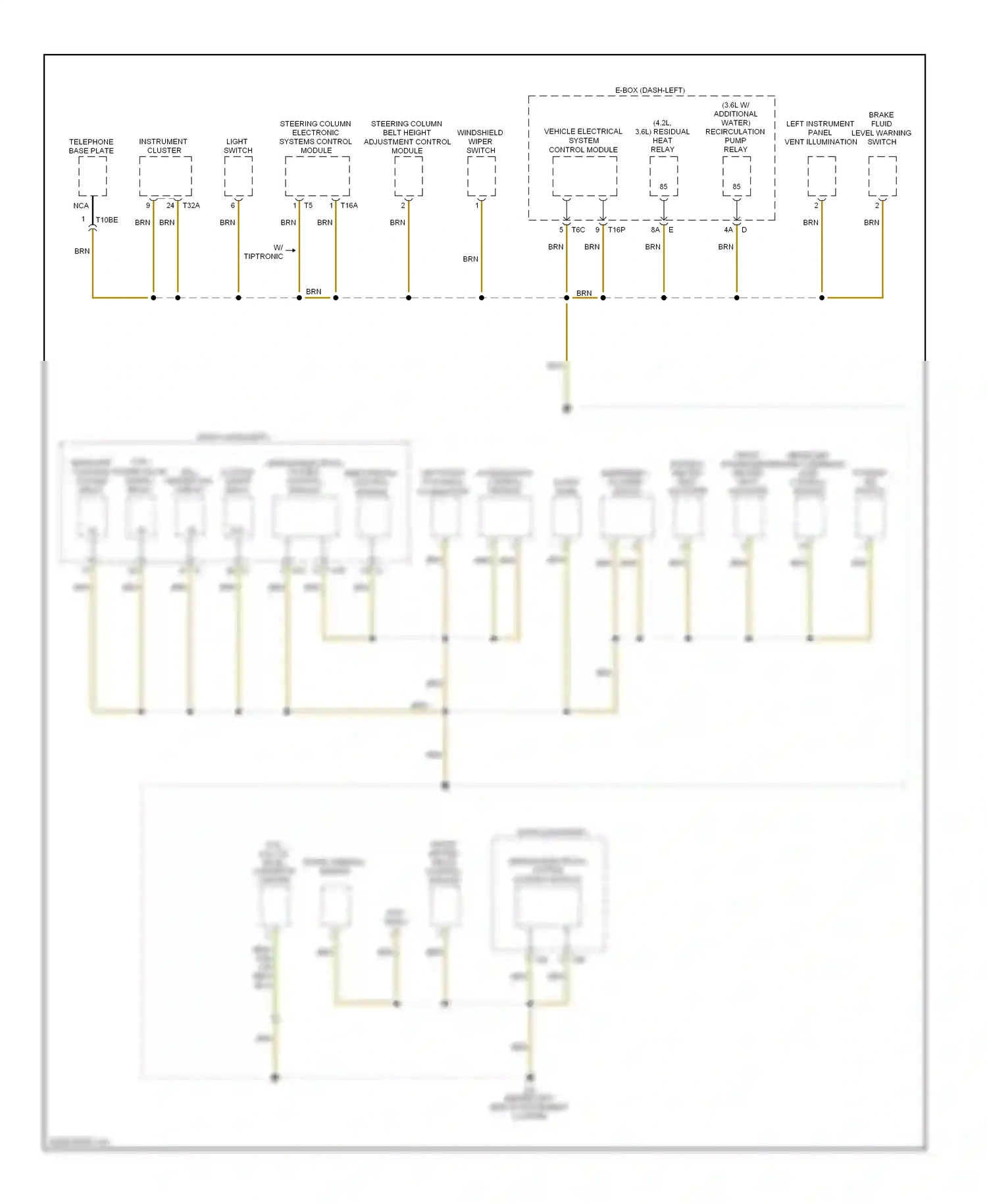 Wiring diagram access/start control module for Volkswagen Touareg I facelift (2006-2010) (3 of 4)