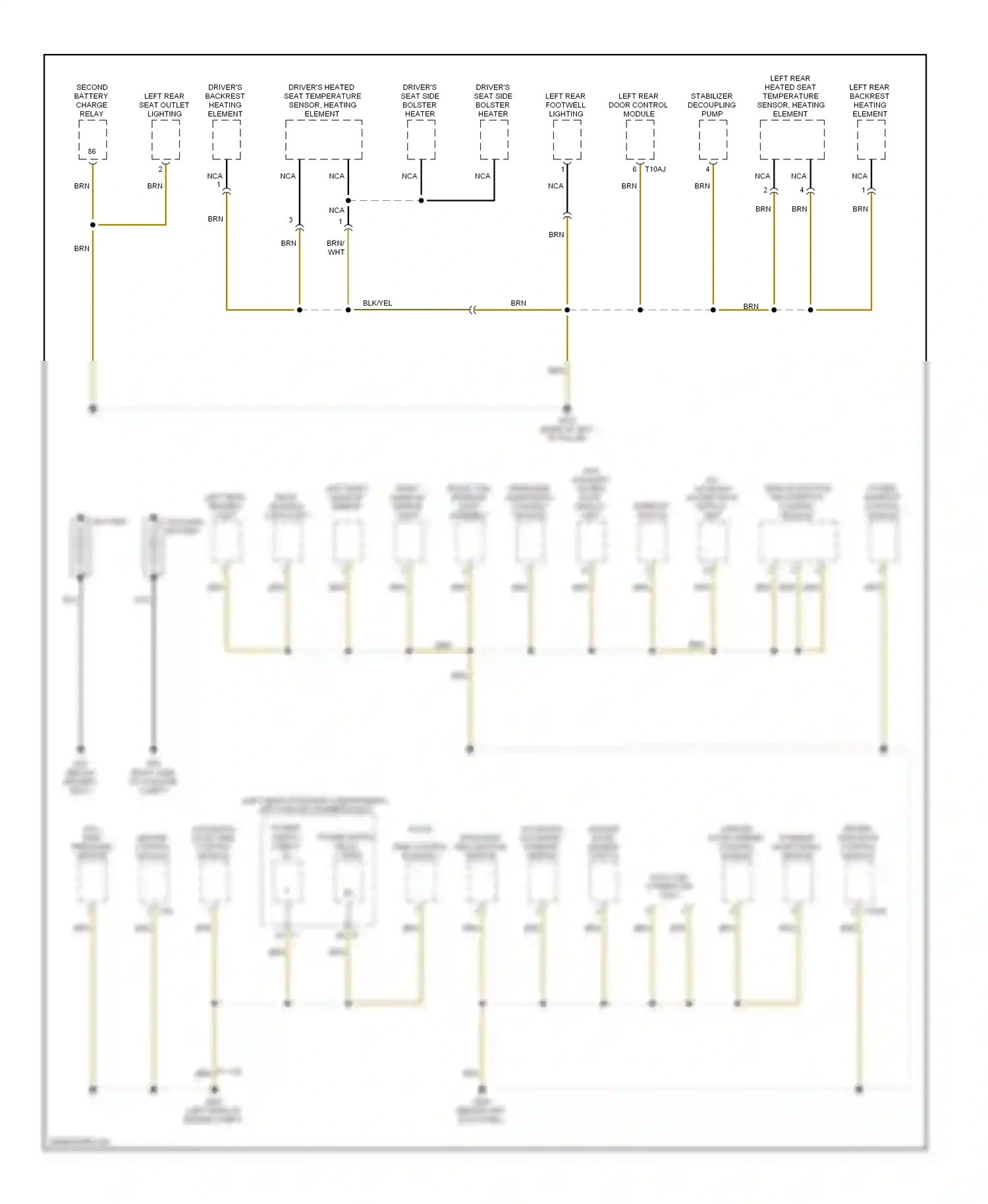 Wiring diagram automatic glow time control module for Volkswagen Touareg I facelift (2006-2010) (1 of 2)