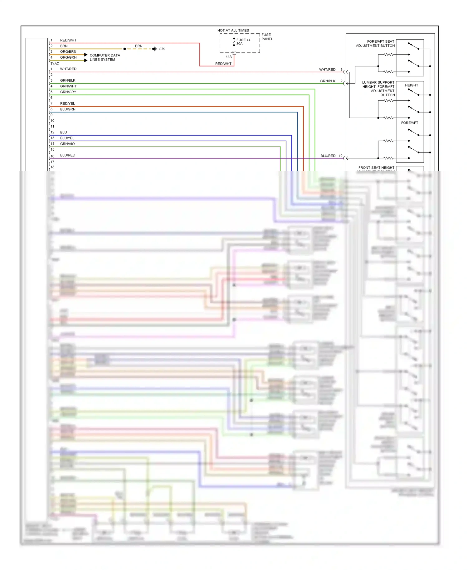 Wiring diagram computer data lines system for Volkswagen Touareg I facelift (2006-2010) (36 of 87)