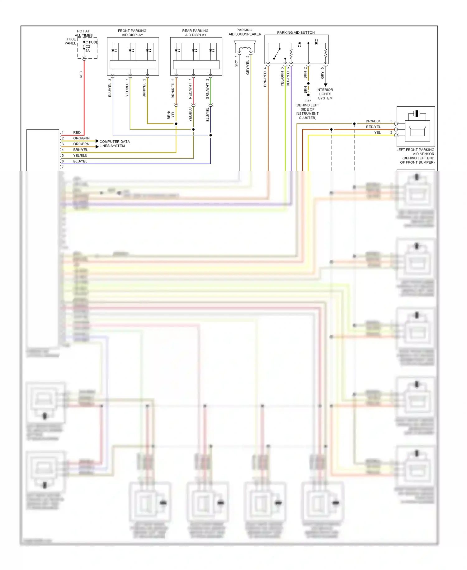 Wiring diagram computer data lines system for Volkswagen Touareg I facelift (2006-2010) (55 of 87)