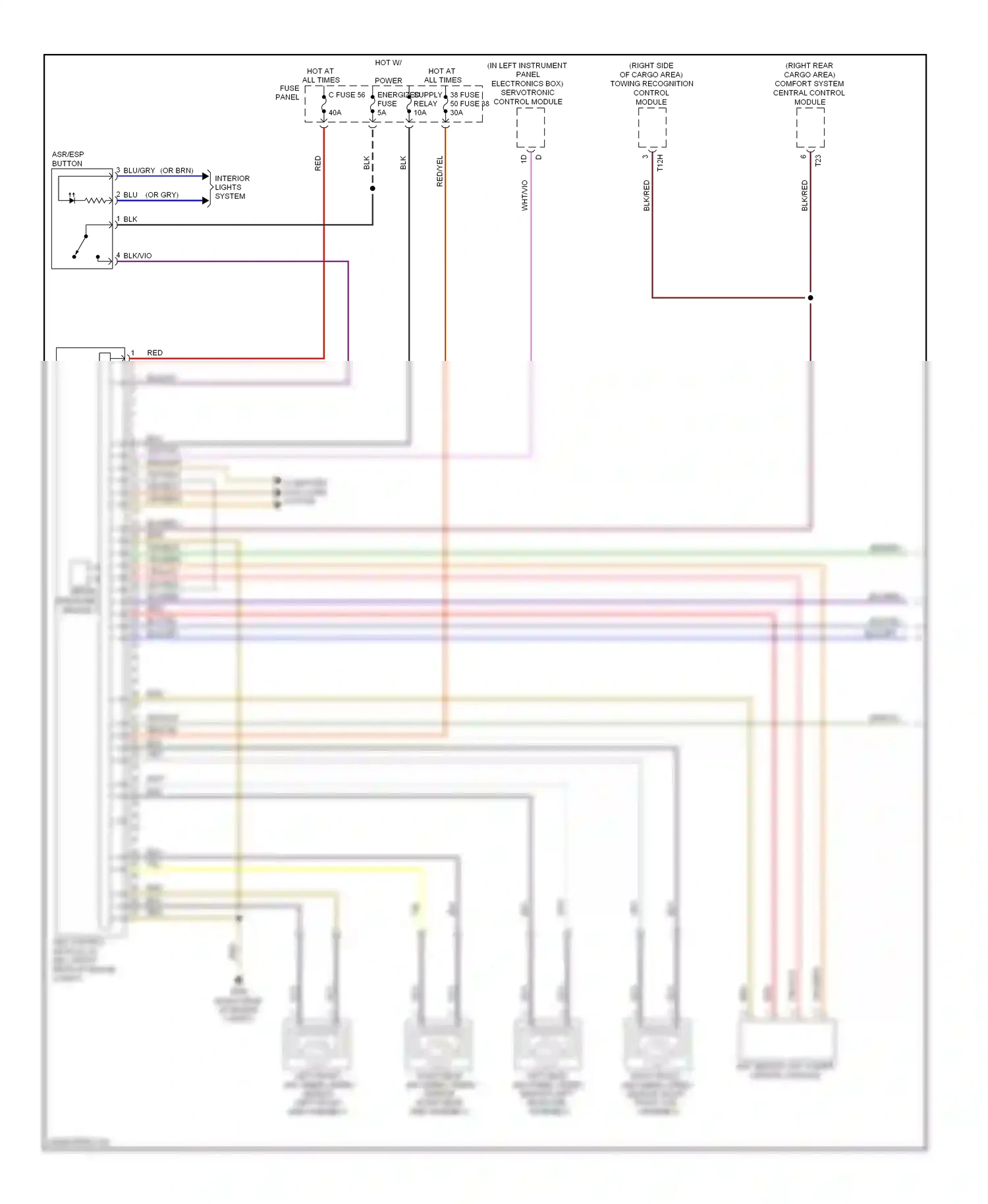 Wiring diagram computer data lines system for Volkswagen Touareg I facelift (2006-2010) (5 of 87)