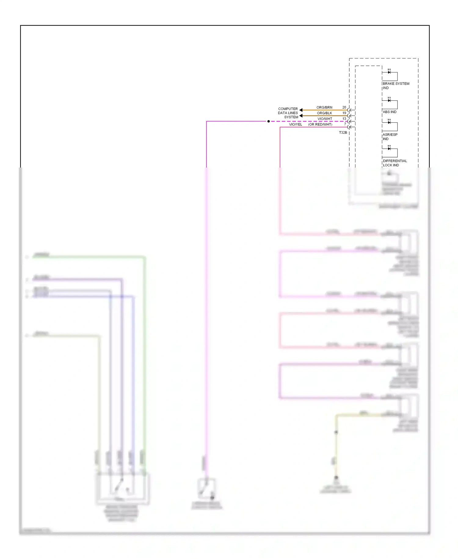 Wiring diagram computer data lines system for Volkswagen Touareg I facelift (2006-2010) (6 of 87)