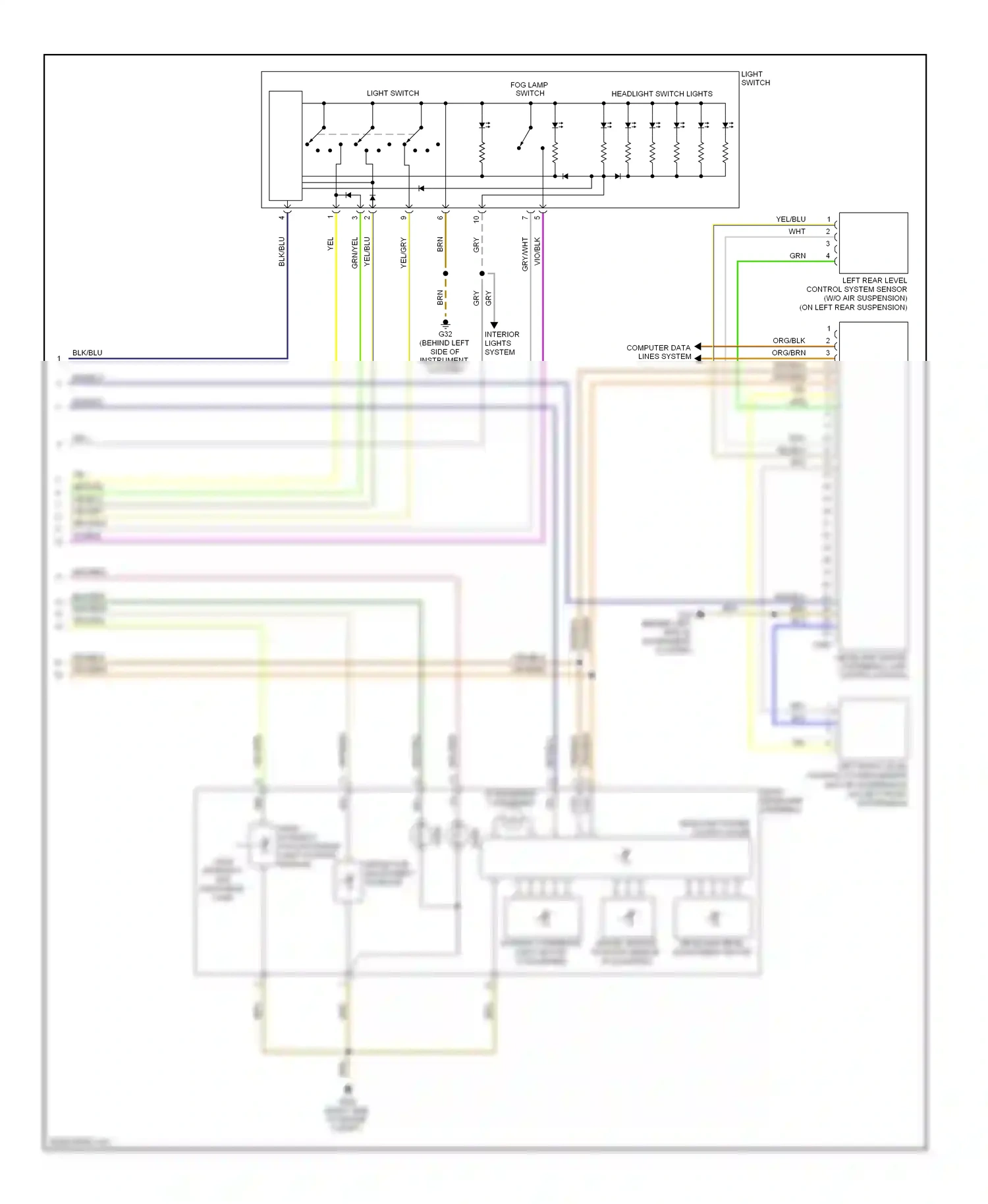 Wiring diagram computer data lines system for Volkswagen Touareg I facelift (2006-2010) (21 of 87)