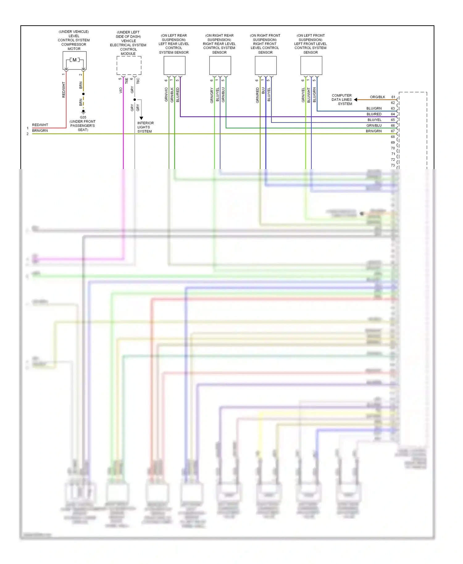 Wiring diagram computer data lines system for Volkswagen Touareg I facelift (2006-2010) (15 of 87)