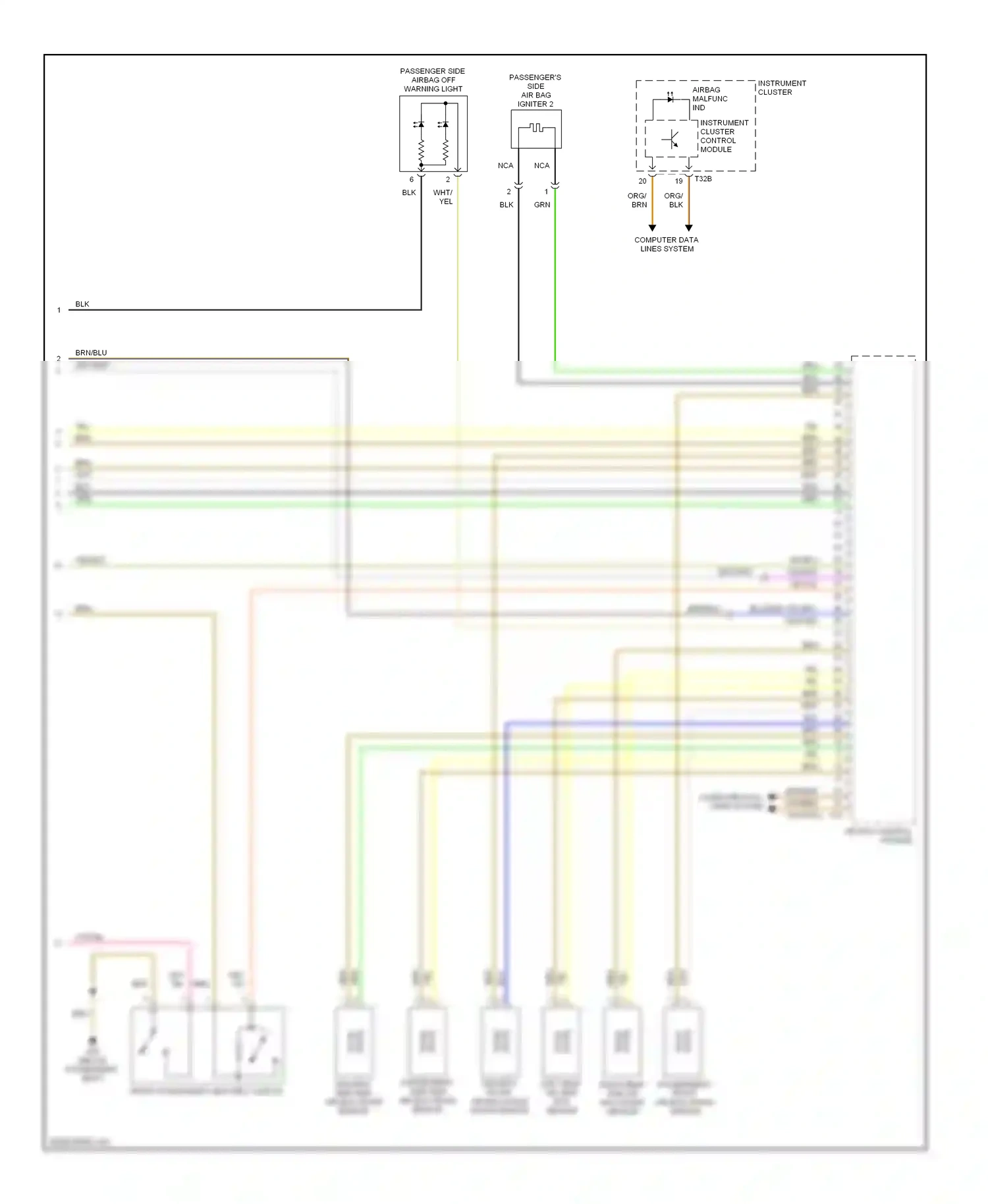 Wiring diagram computer data lines system for Volkswagen Touareg I facelift (2006-2010) (84 of 87)
