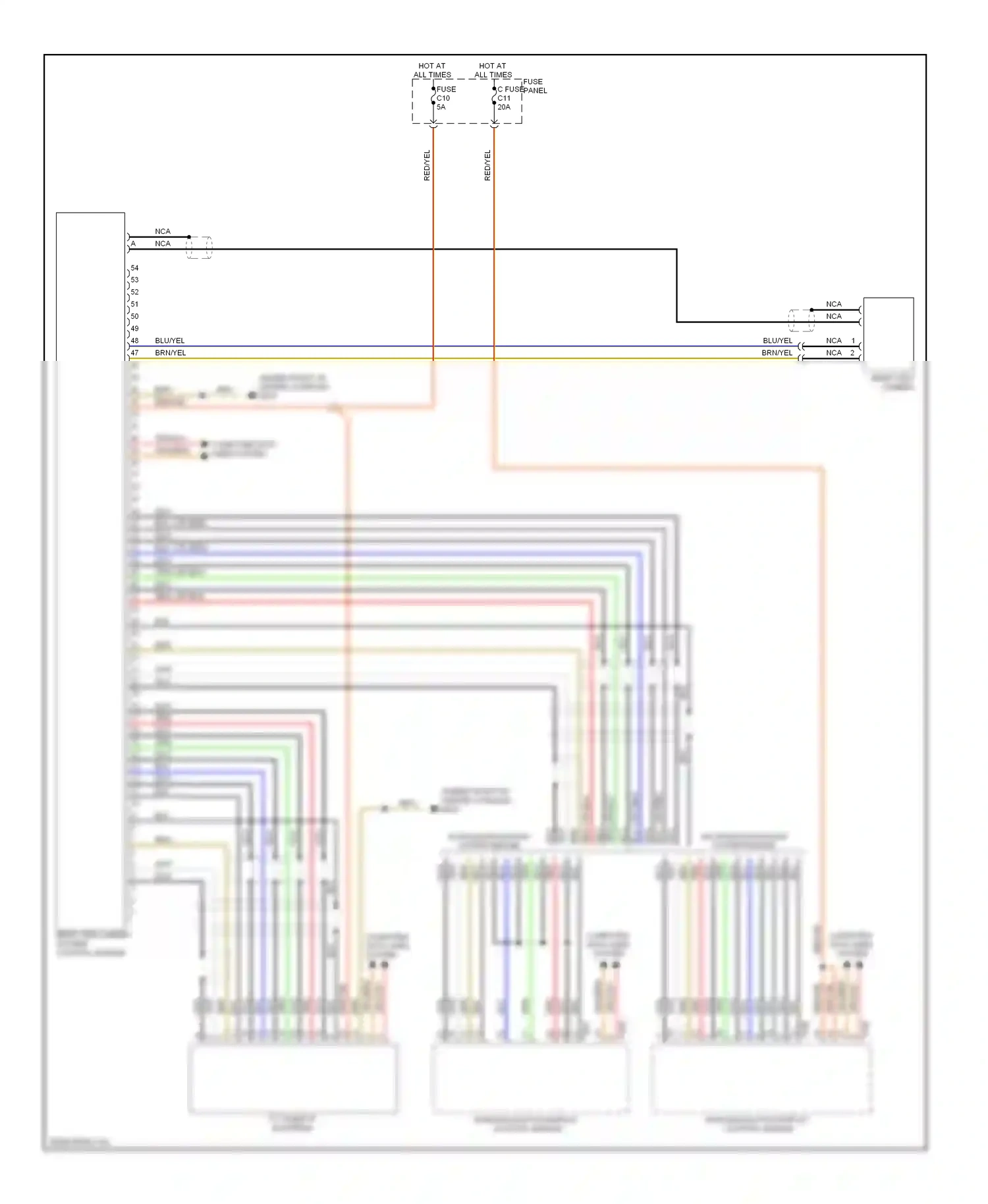 Wiring diagram computer data lines system for Volkswagen Touareg I facelift (2006-2010) (59 of 87)