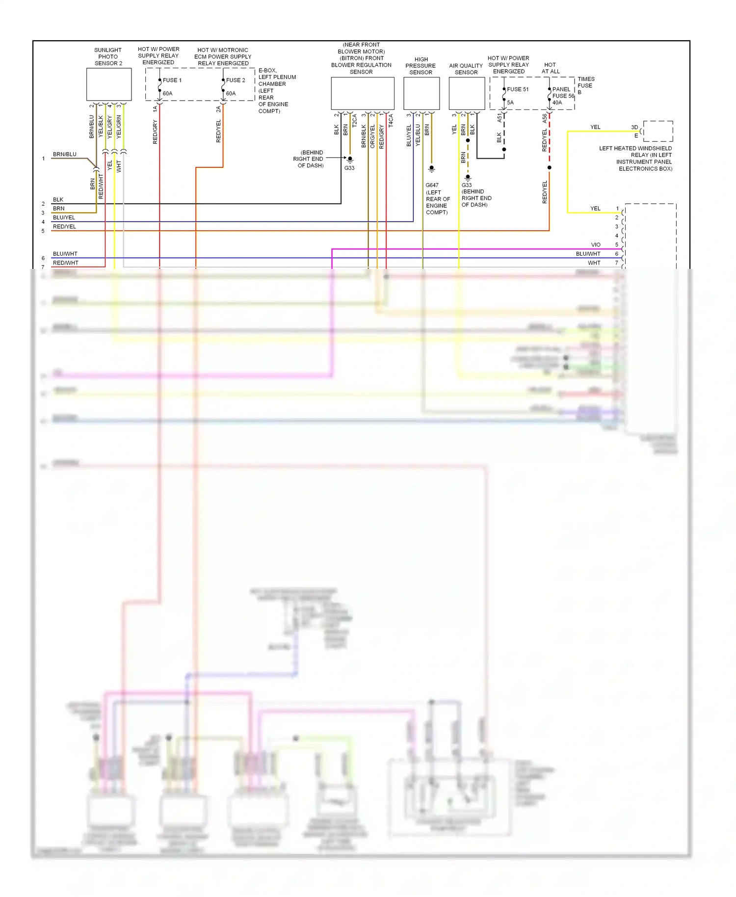 Wiring diagram control module for Volkswagen Touareg I facelift (2006-2010) (1 of 5)
