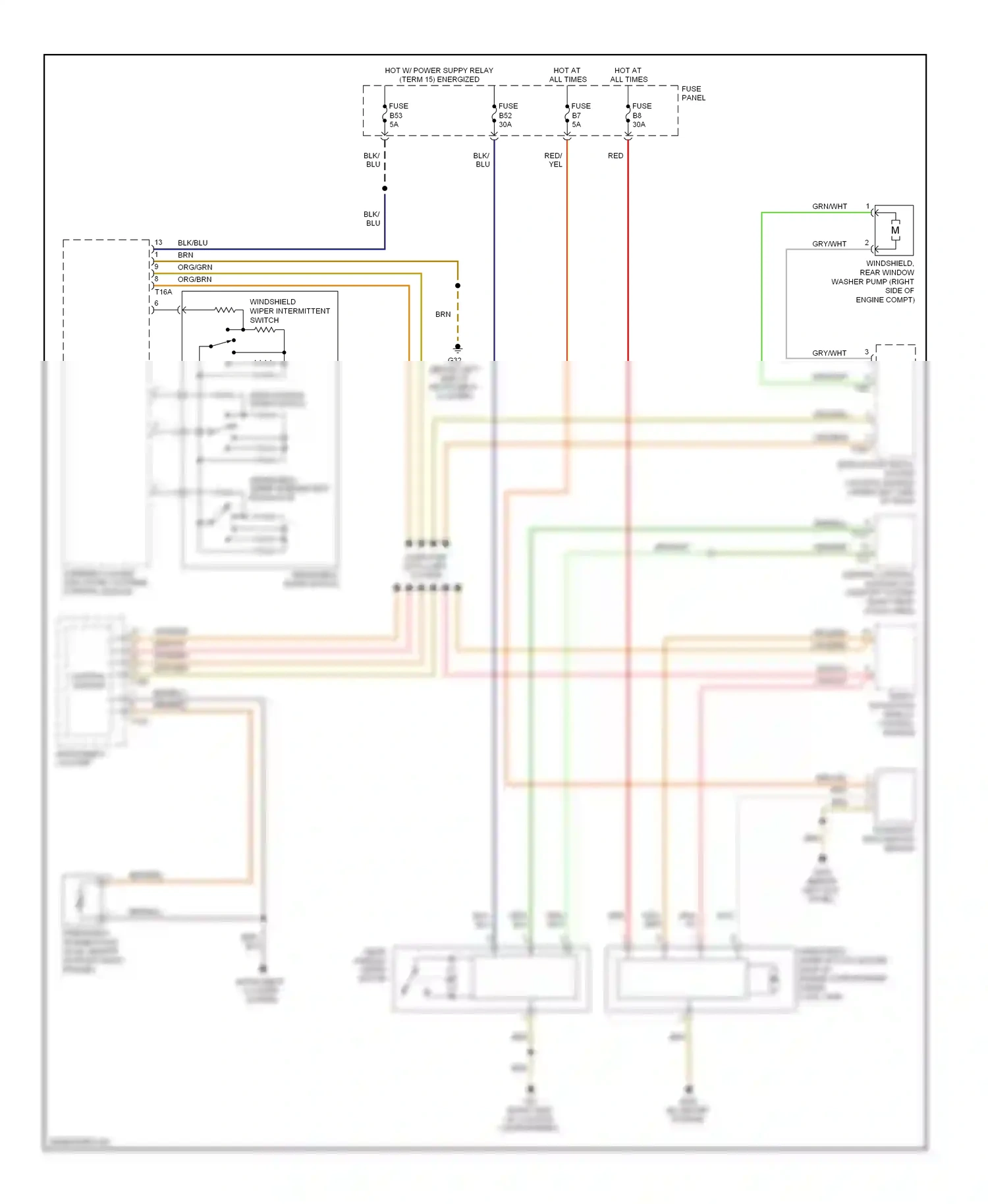 Wiring diagram control module for Volkswagen Touareg I facelift (2006-2010) (5 of 5)