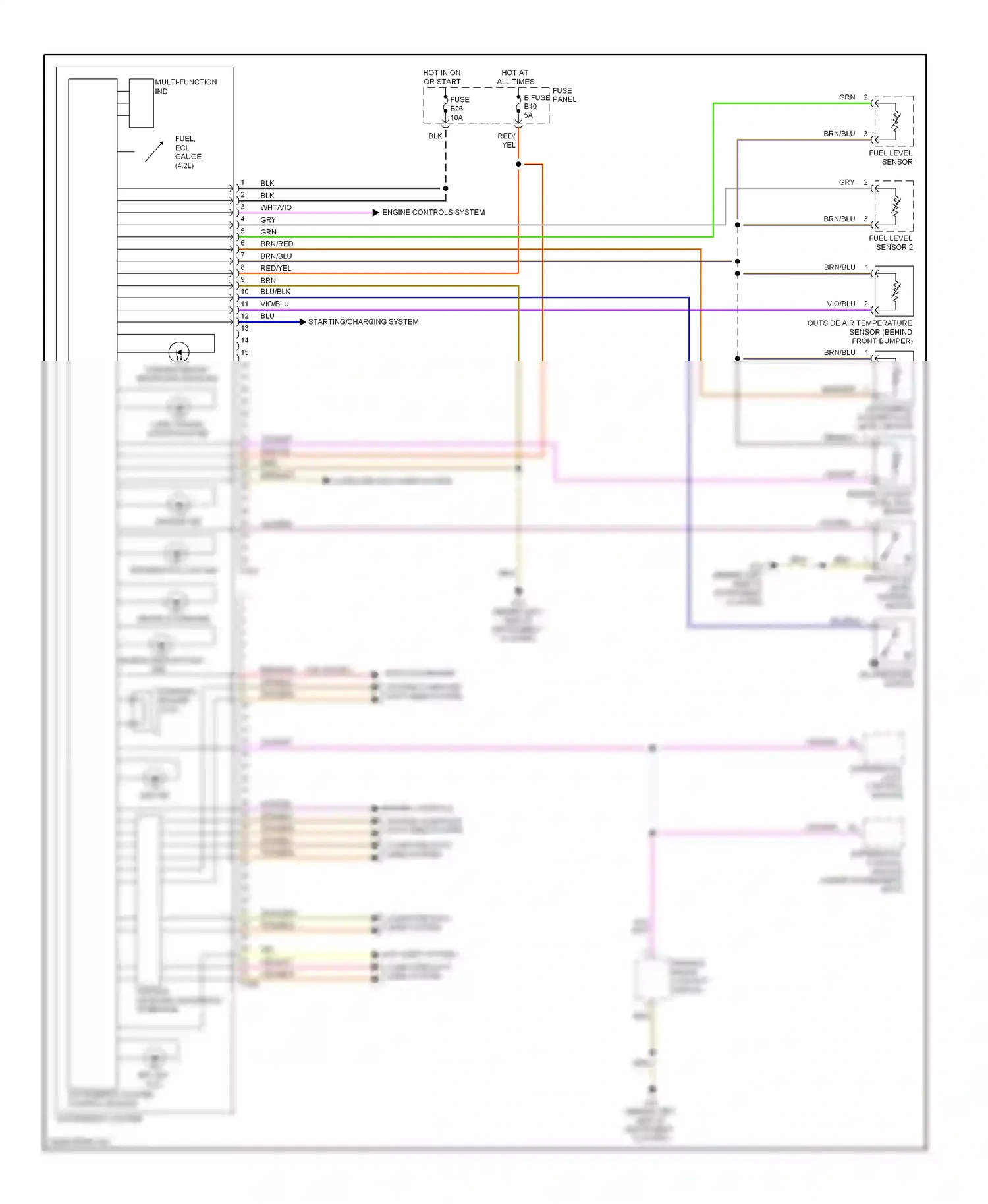Wiring diagram differential control module for Volkswagen Touareg I facelift (2006-2010) (2 of 4)