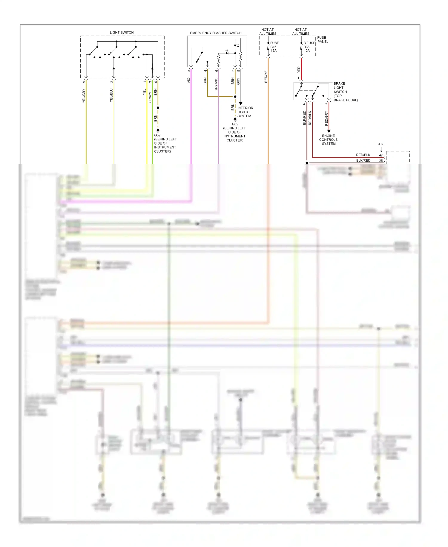 Wiring diagram engine control module for Volkswagen Touareg I facelift (2006-2010) (1 of 1)
