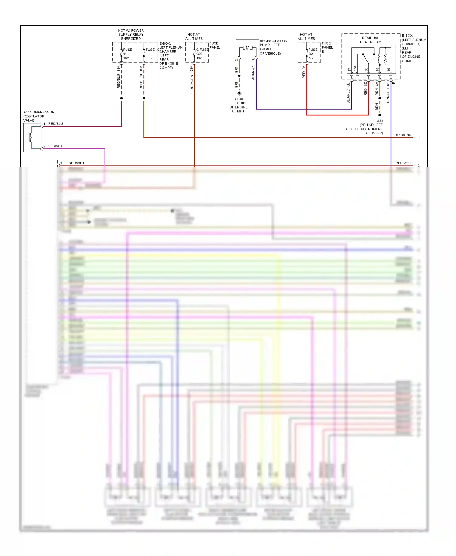 Wiring diagram engine controls system for Volkswagen Touareg I facelift (2006-2010) (5 of 8)