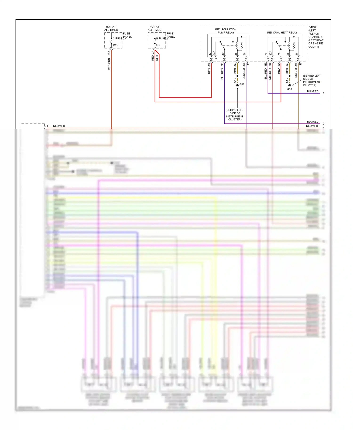 Wiring diagram engine controls system for Volkswagen Touareg I facelift (2006-2010) (1 of 8)