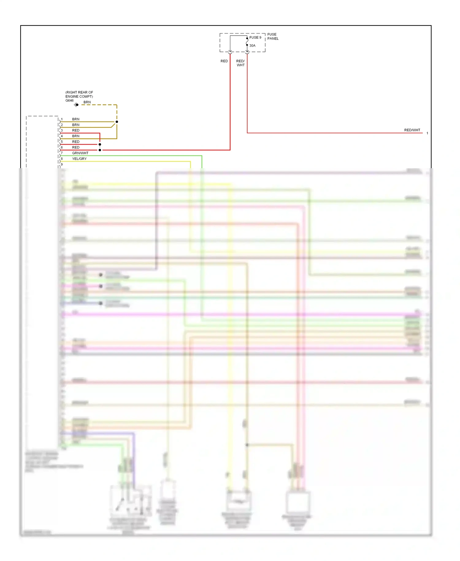 Wiring diagram steering column electronic systems control module for Volkswagen Touareg I facelift (2006-2010) (8 of 31)
