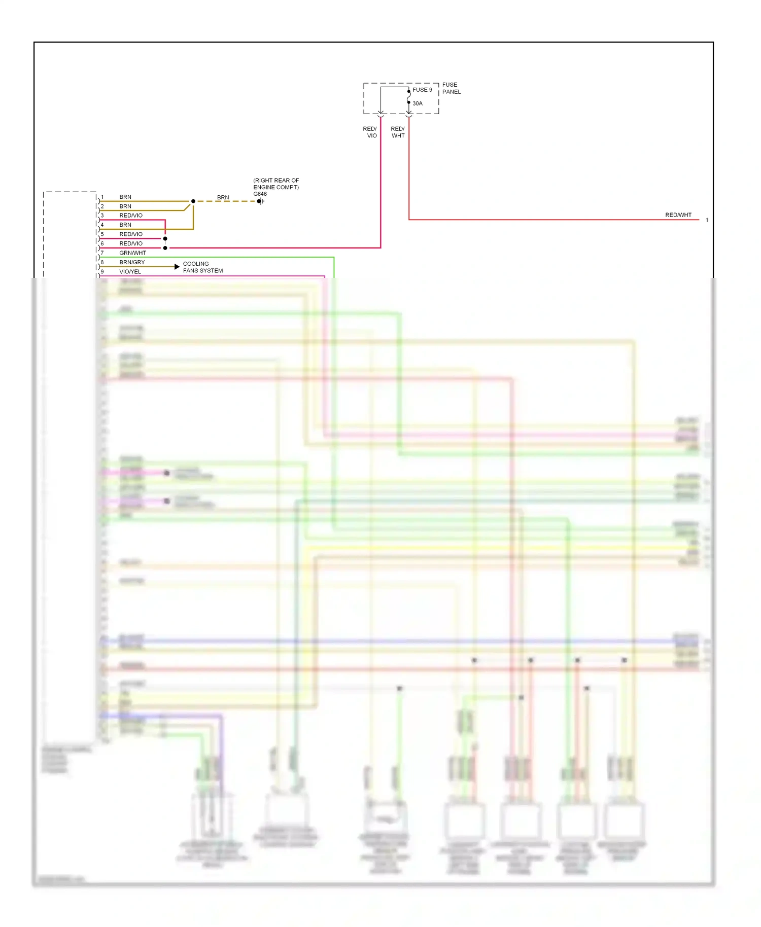 Wiring diagram steering column electronic systems control module for Volkswagen Touareg I facelift (2006-2010) (9 of 31)