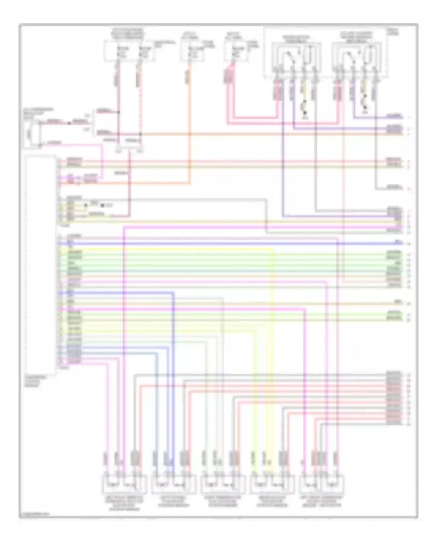 Touareg Volkswagen I (2002-2006): 4.2l, automatic a/c circuit, four zone a/c circuit (1 of 4)
