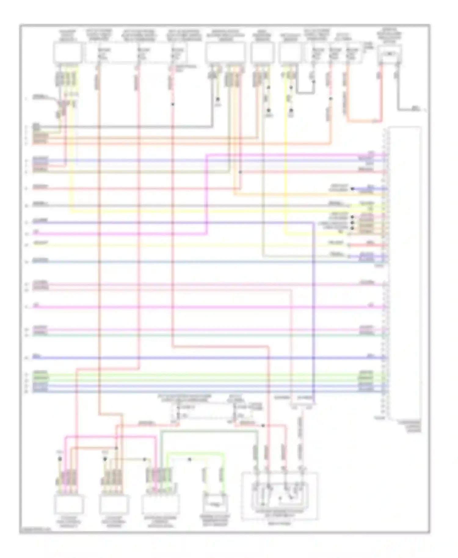 Touareg Volkswagen I (2002-2006): 4.2l, automatic a/c circuit, four zone a/c circuit (3 of 4)