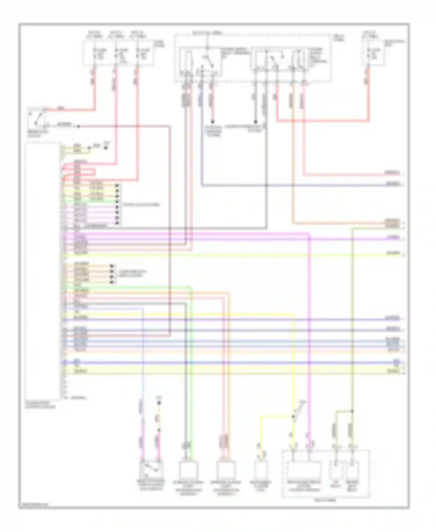 Touareg Volkswagen I (2002-2006): Access/start circuit (1 of 2)