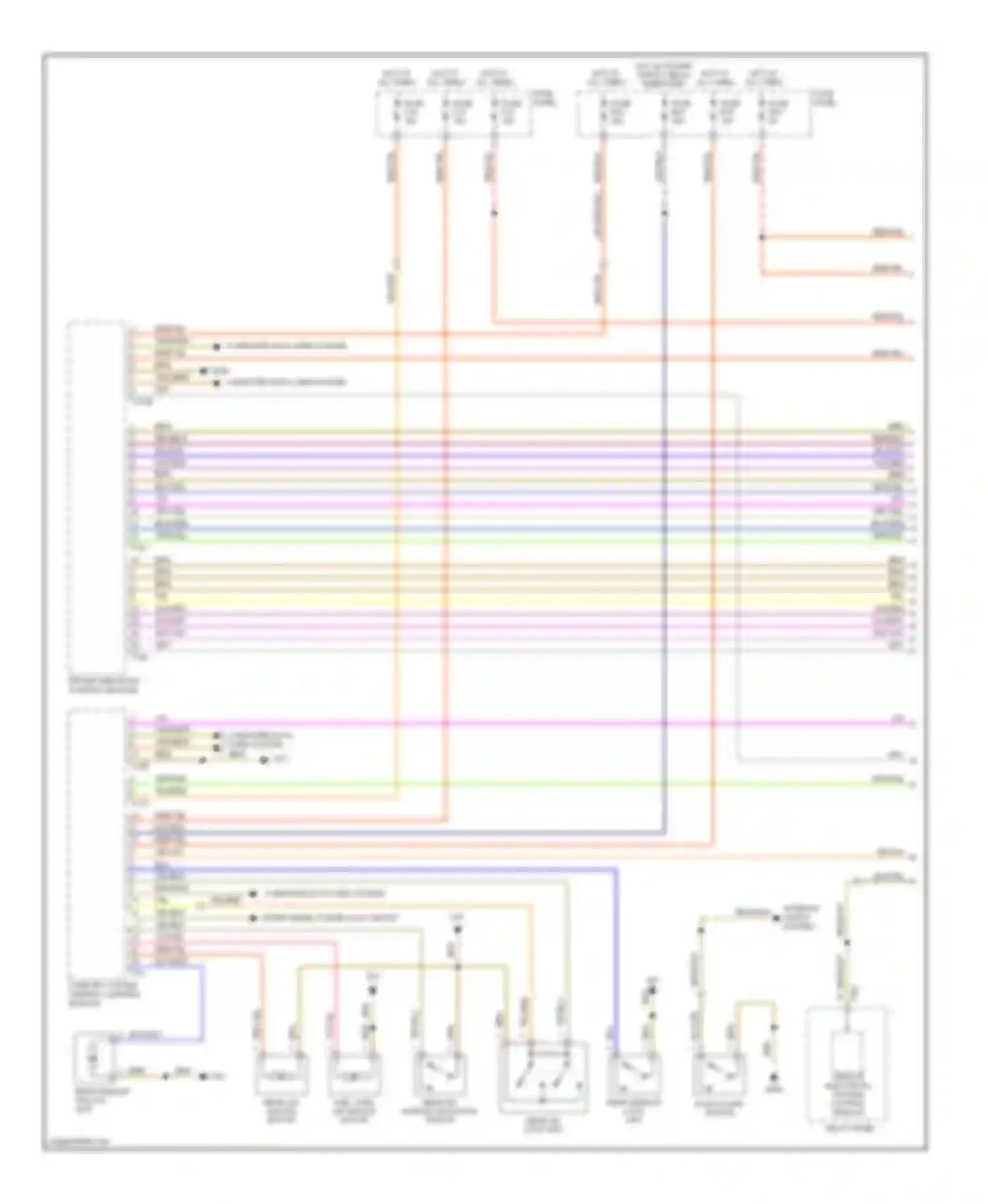 Touareg Volkswagen I (2002-2006): Forced entry circuit (1 of 4)