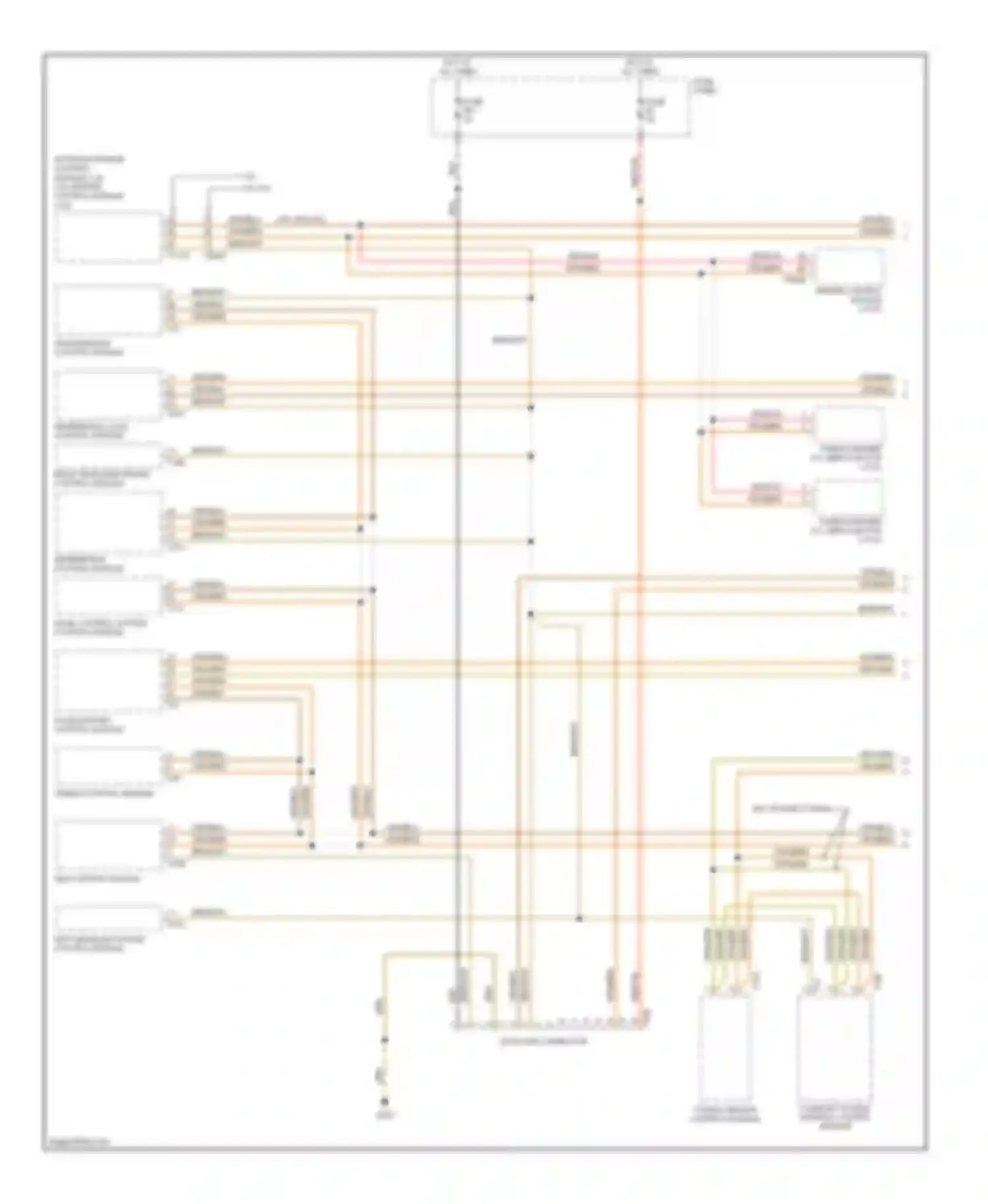 Touareg Volkswagen I (2002-2006): Computer data lines circuit (1 of 2)