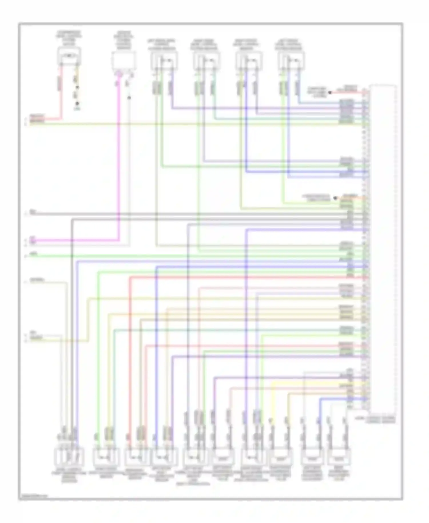 Touareg Volkswagen I (2002-2006): Level control circuit (2 of 2)