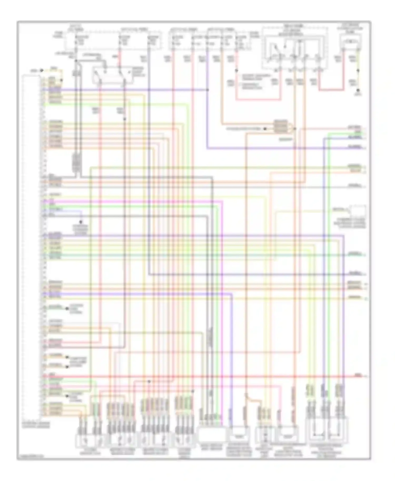 Touareg Volkswagen I (2002-2006): Wiring diagram engine performance 3.2l (1 of 3)