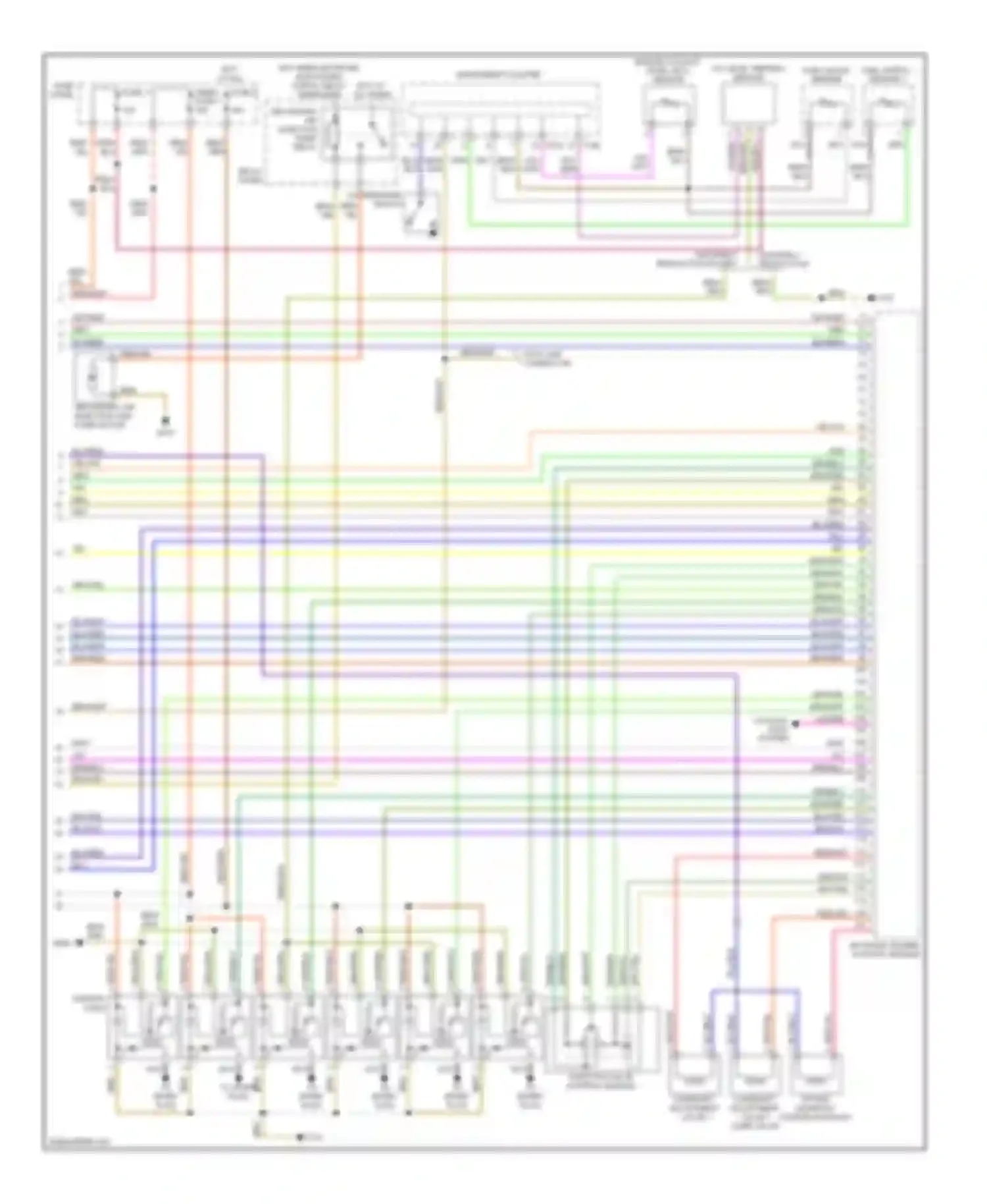 Touareg Volkswagen I (2002-2006): Wiring diagram engine performance 3.2l (3 of 3)