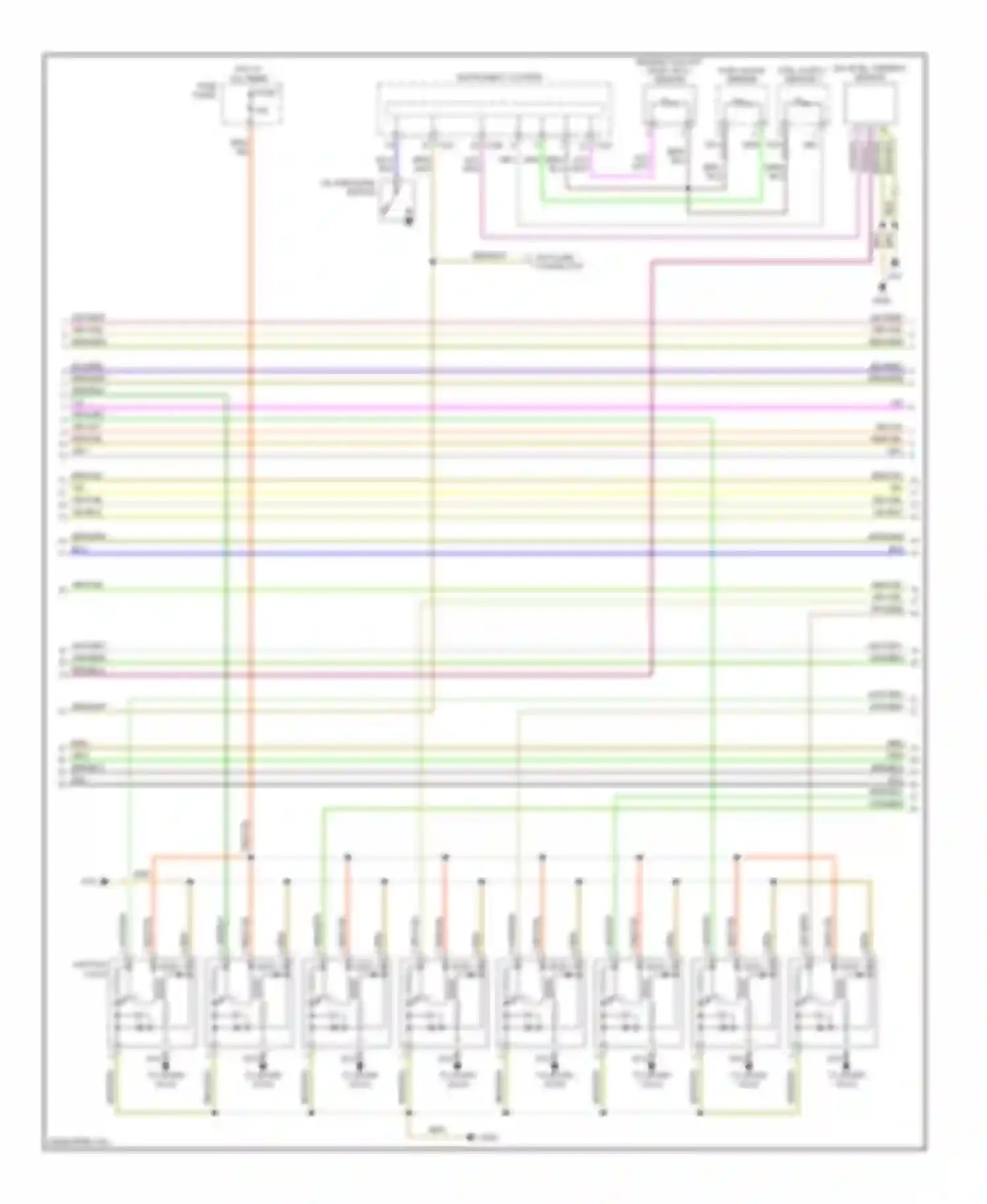 Touareg Volkswagen I (2002-2006): Wiring diagram engine performance 4.2l (3 of 4)