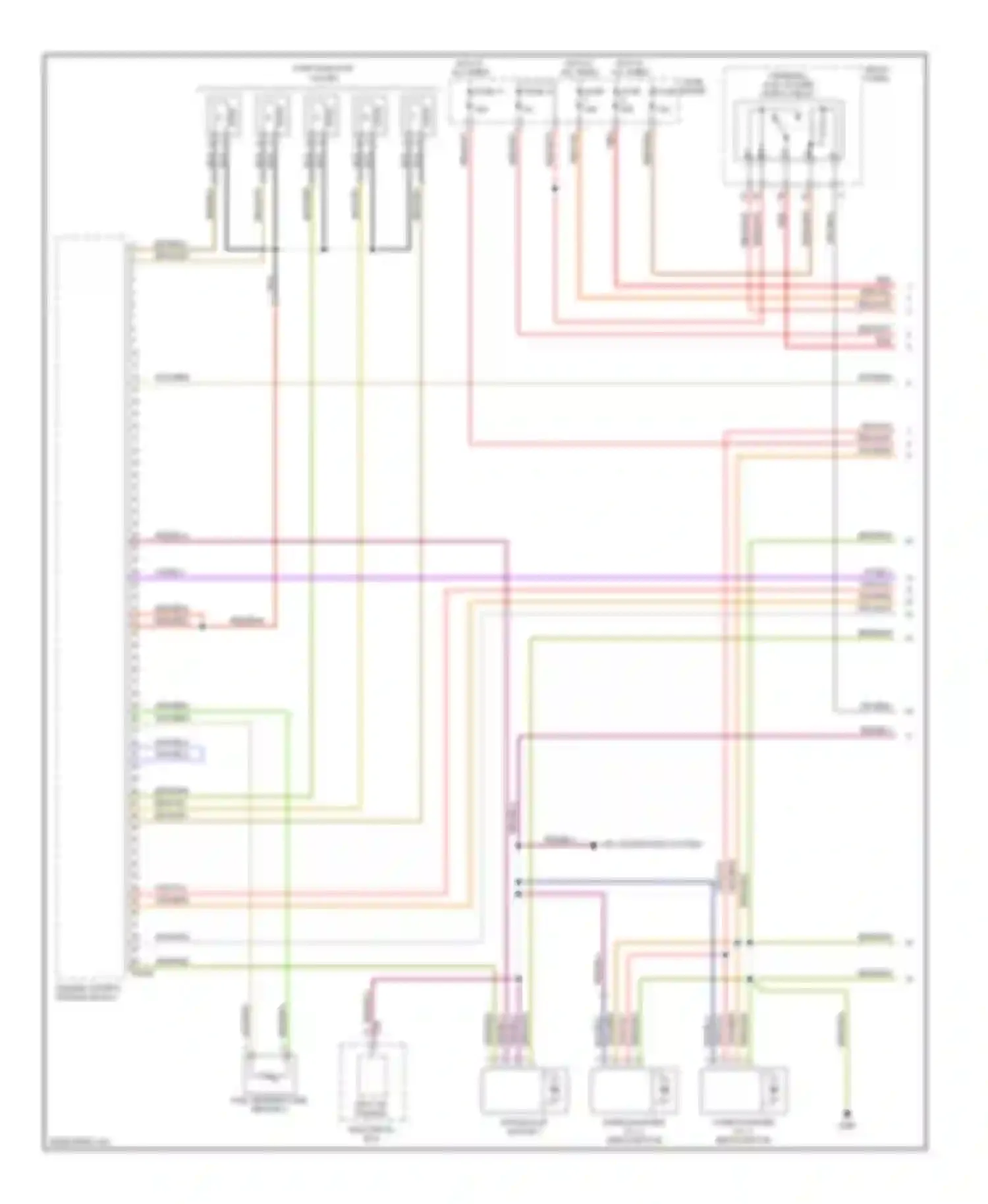Touareg Volkswagen I (2002-2006): Wiring diagram engine performance 5.0l turbo diesel (1 of 6)