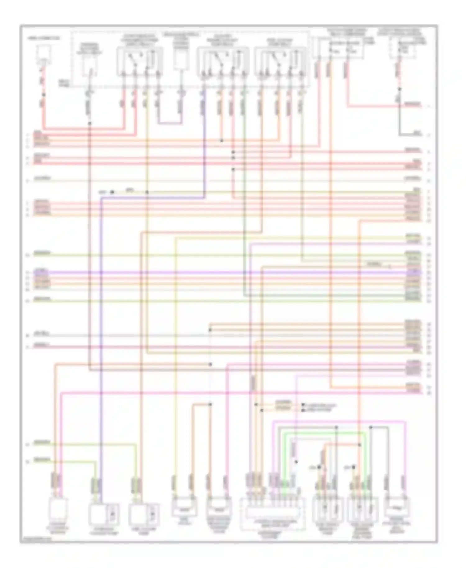 Touareg Volkswagen I (2002-2006): Wiring diagram engine performance 5.0l turbo diesel (2 of 6)