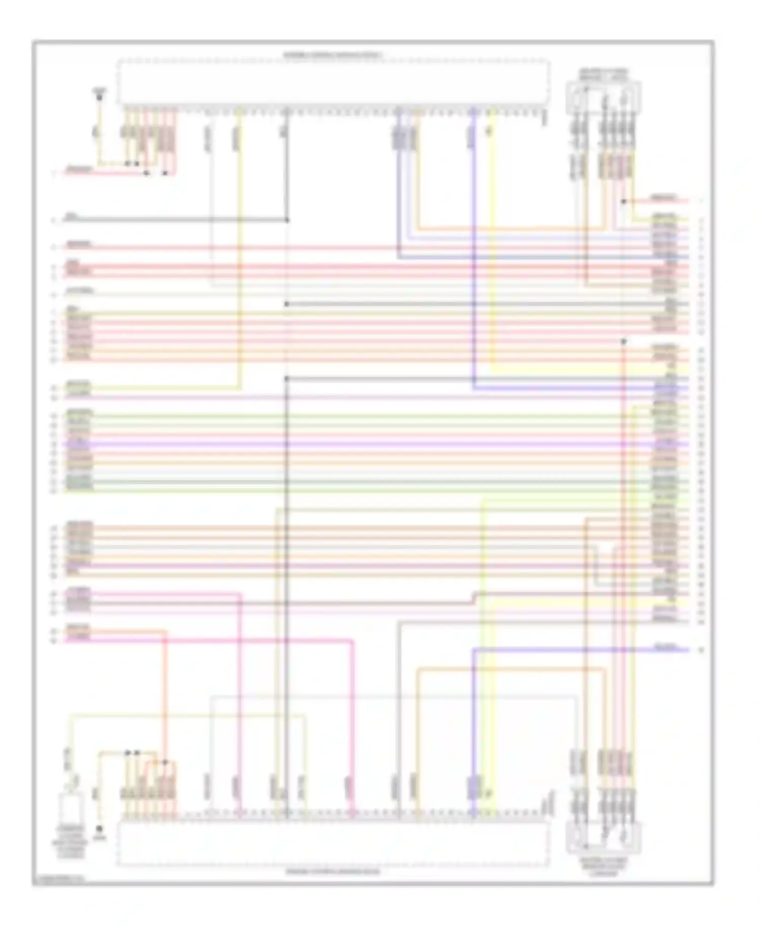 Touareg Volkswagen I (2002-2006): Wiring diagram engine performance 5.0l turbo diesel (3 of 6)
