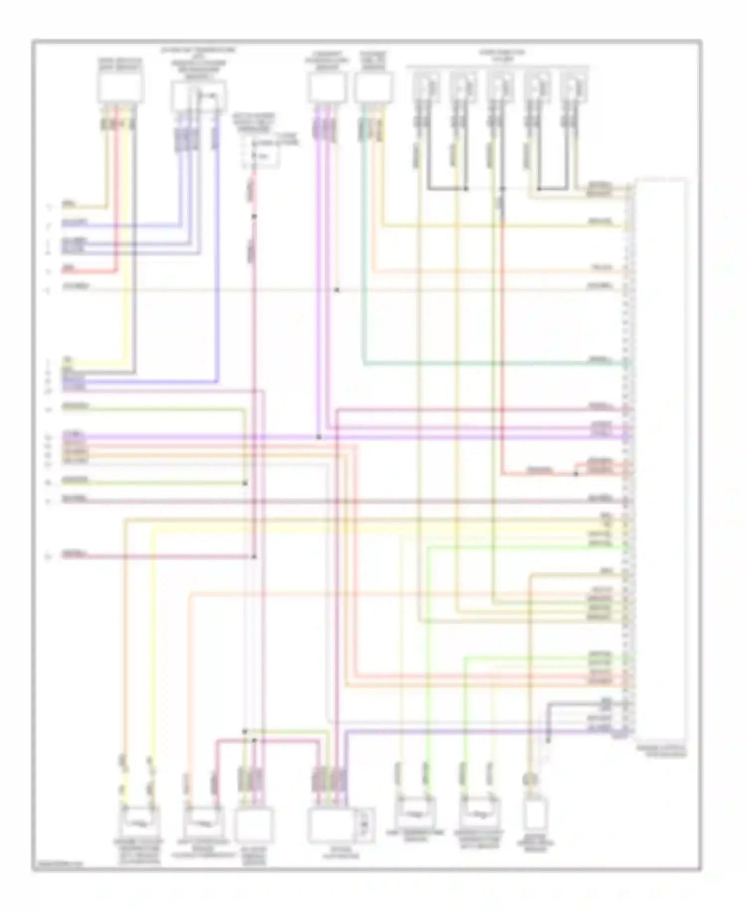 Touareg Volkswagen I (2002-2006): Wiring diagram engine performance 5.0l turbo diesel (6 of 6)
