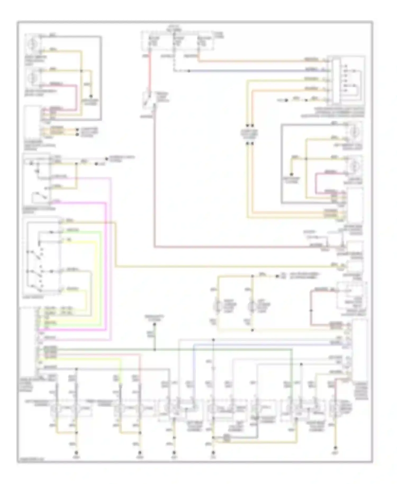 Touareg Volkswagen I (2002-2006): Exterior lamps circuit