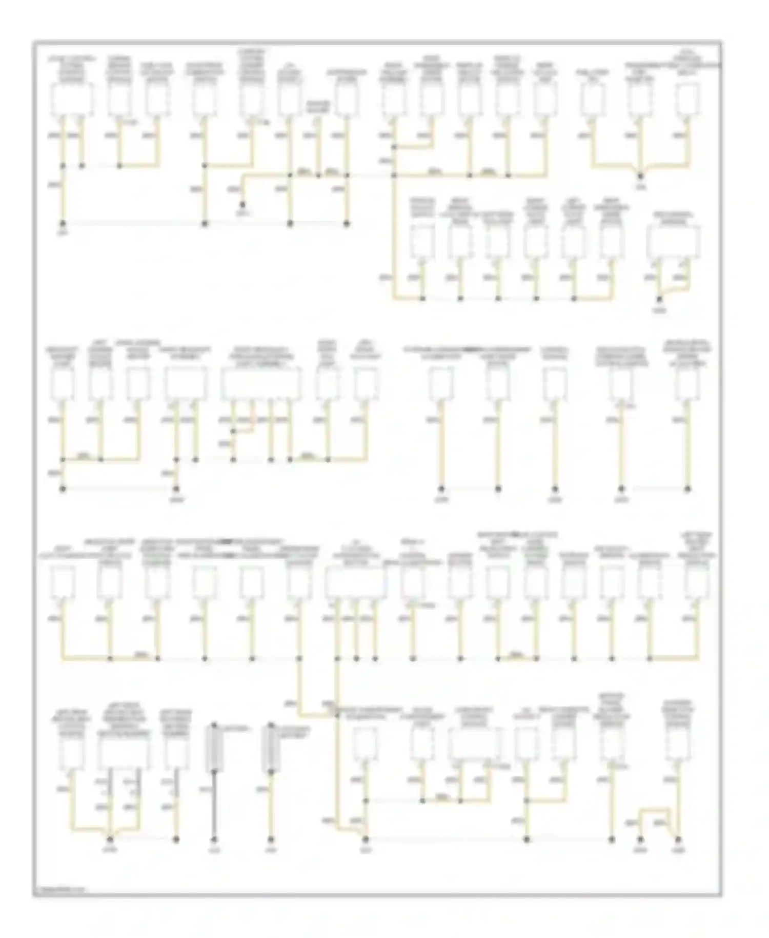 Touareg Volkswagen I (2002-2006): Ground distribution circuit (1 of 5)