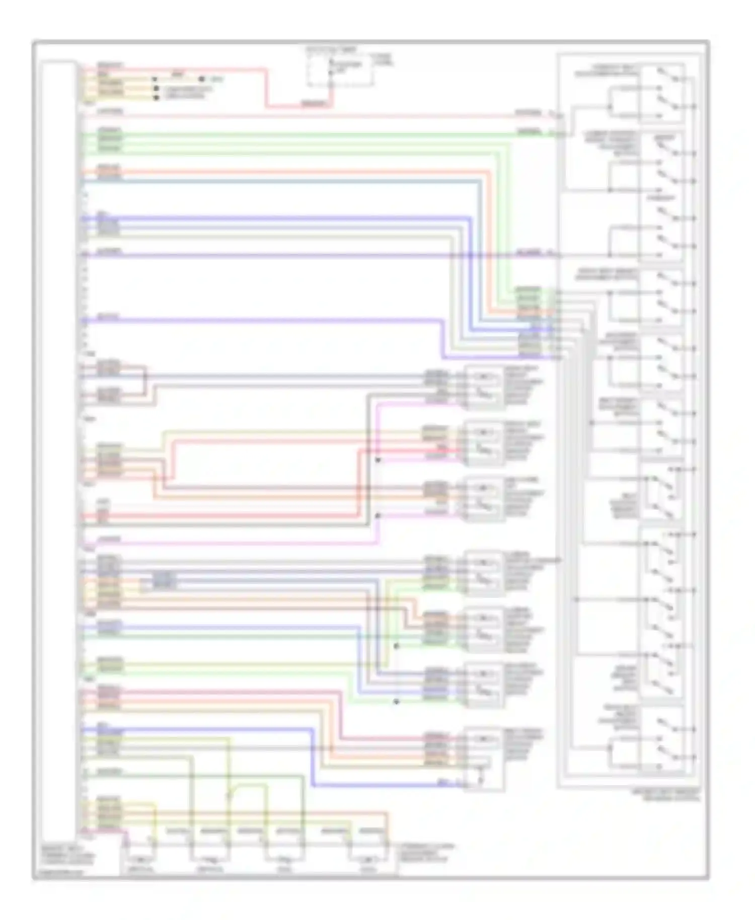 Touareg Volkswagen I (2002-2006): Driver"s memory seat circuit