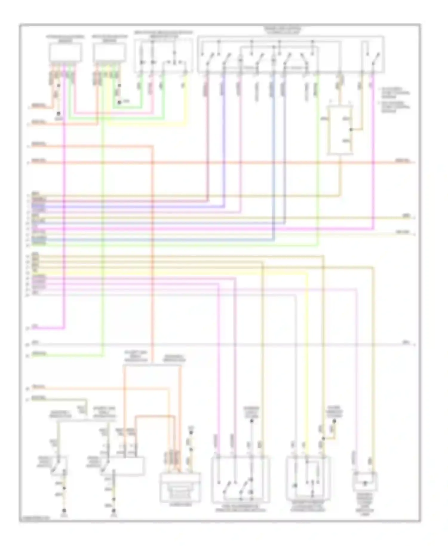 Touareg Volkswagen I (2002-2006): Door lock circuit (2 of 4)