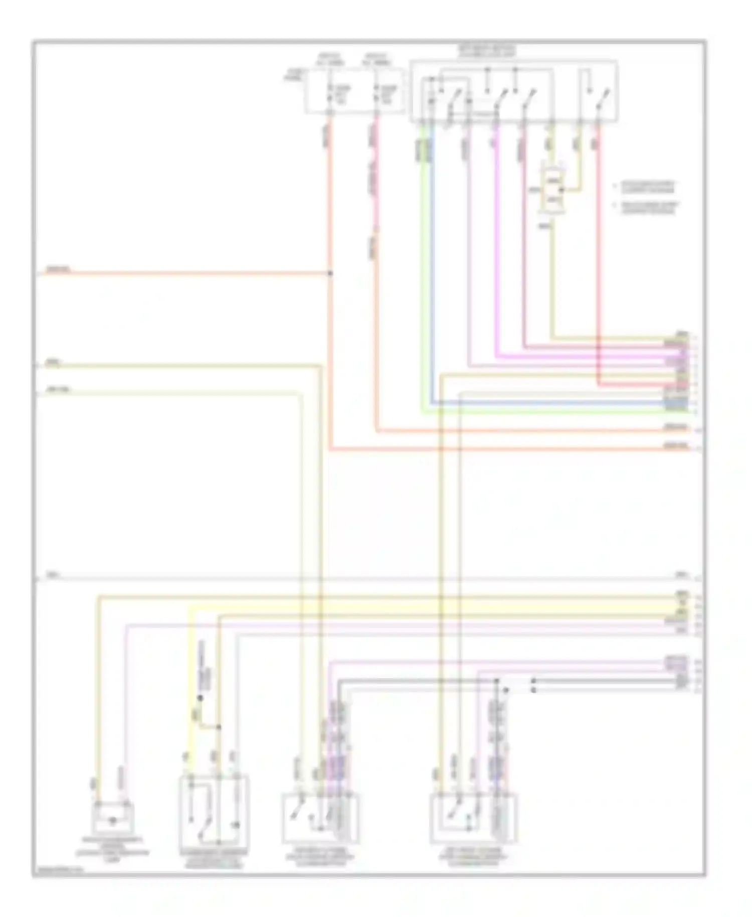 Touareg Volkswagen I (2002-2006): Door lock circuit (3 of 4)