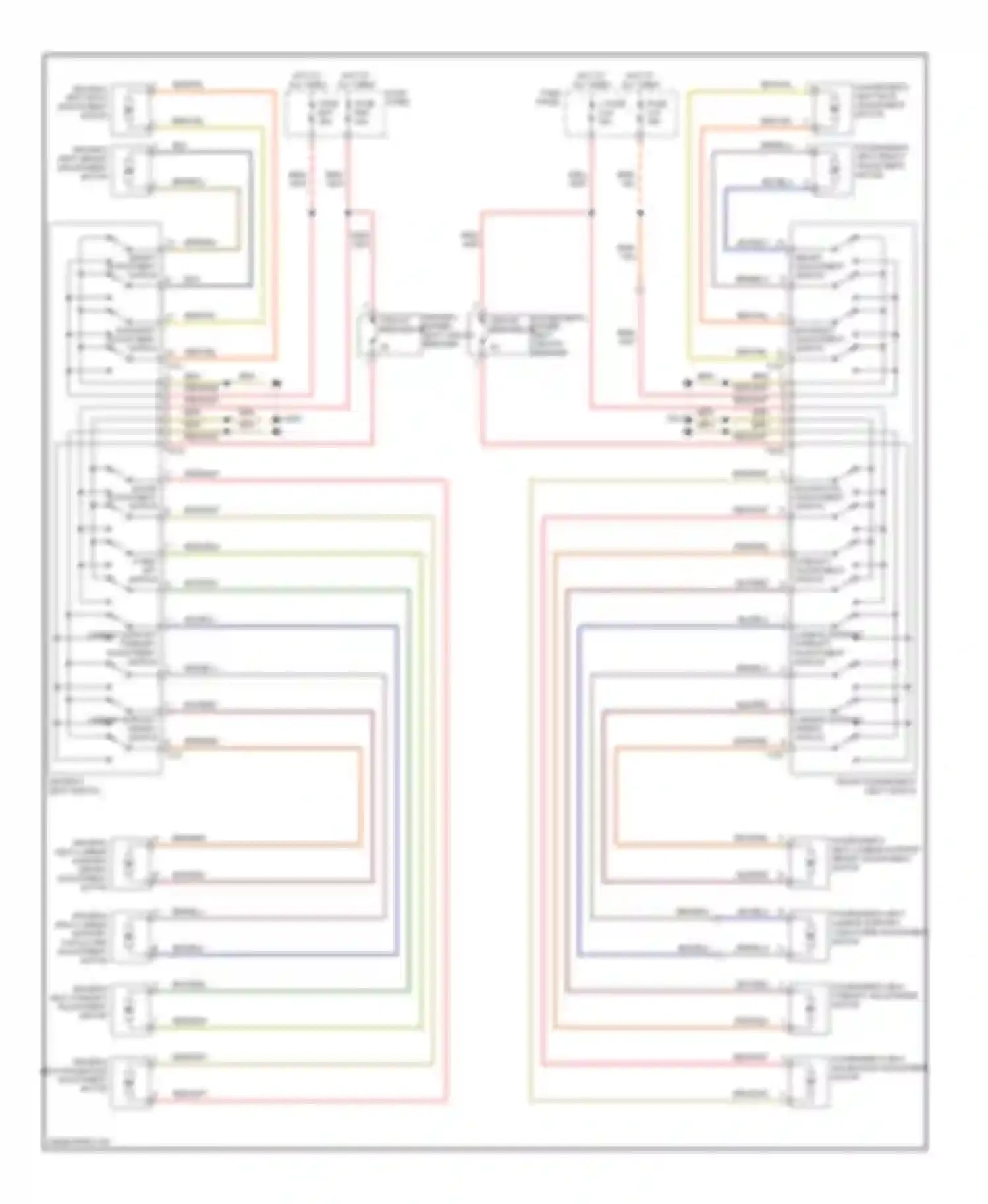 Touareg Volkswagen I (2002-2006): Power seat circuit